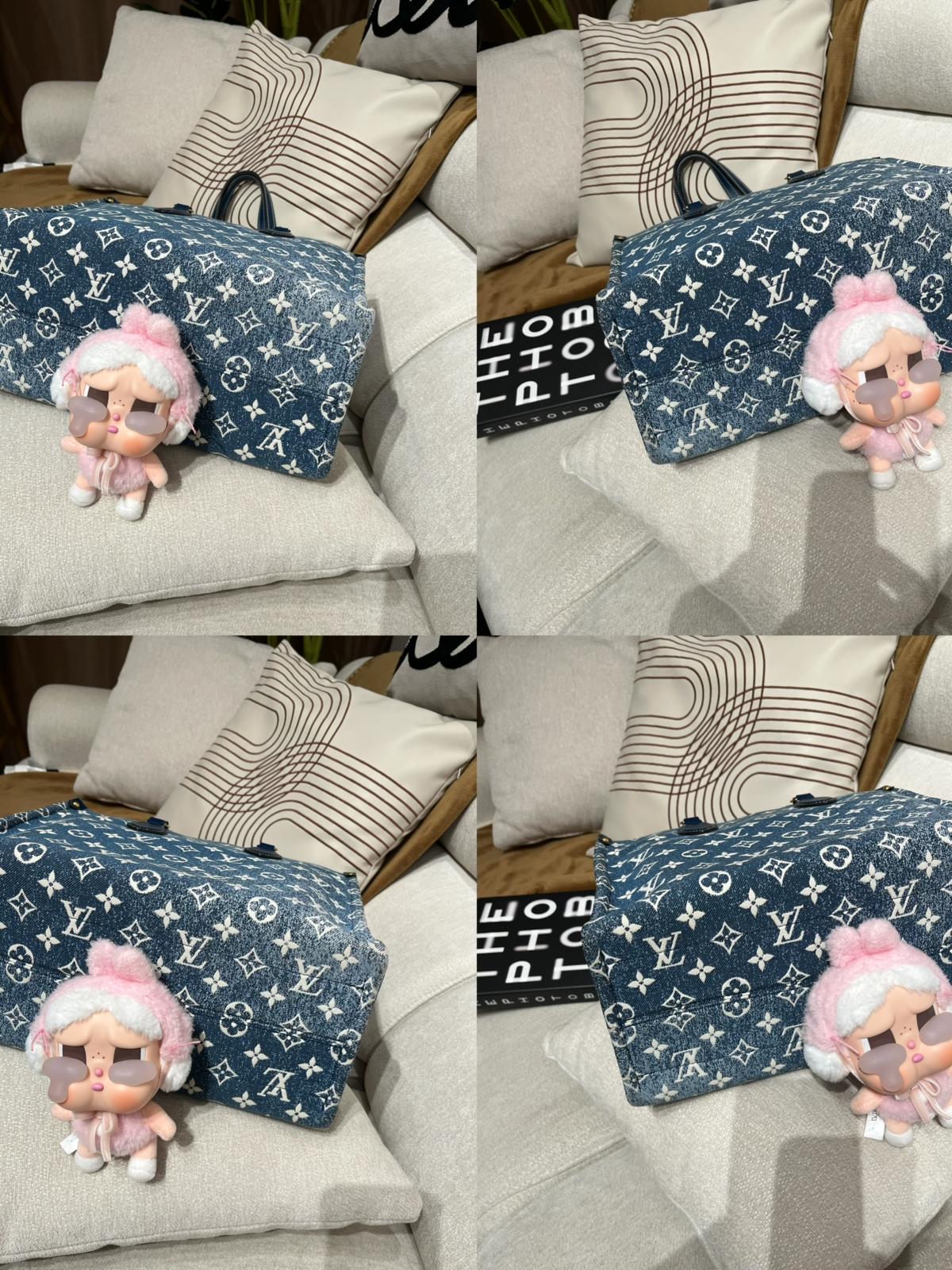 Lv on the go mm M59608 限量denim Nfc 100%Authentic,98%new✅dust bag