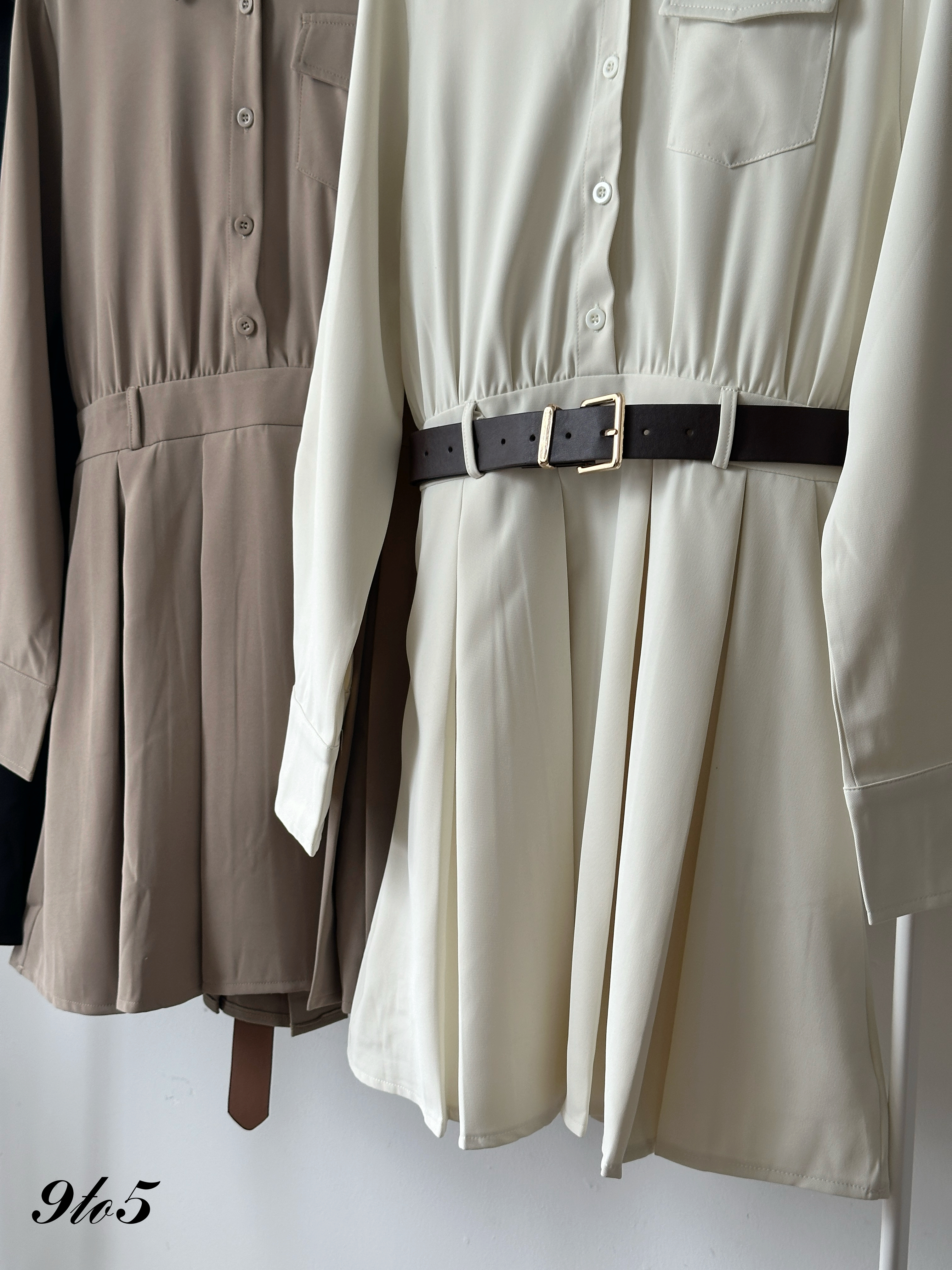 D2349 Long Sleeve Midi Dress - 3 Colors 