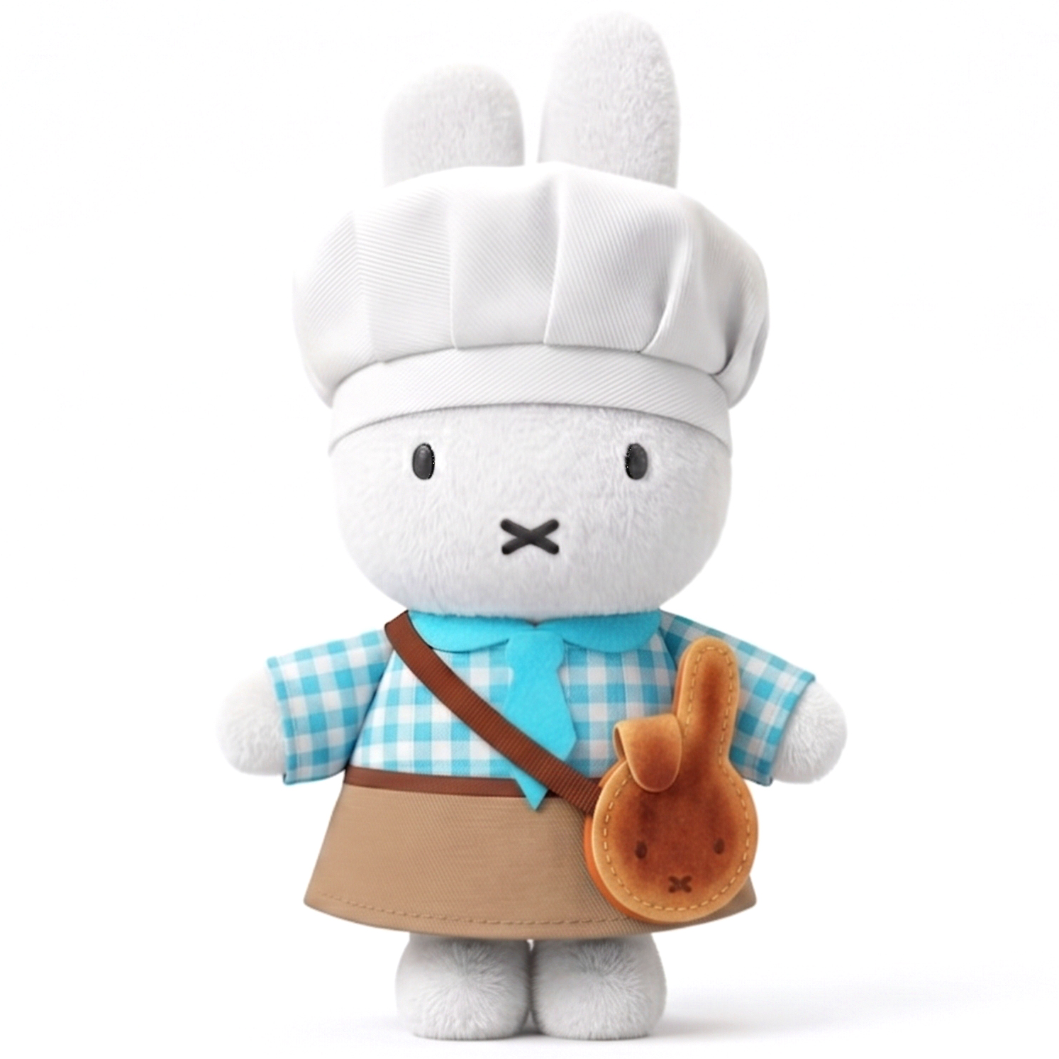 Miffy - 烘焙系列公仔掛飾 (藍色麵包師款)