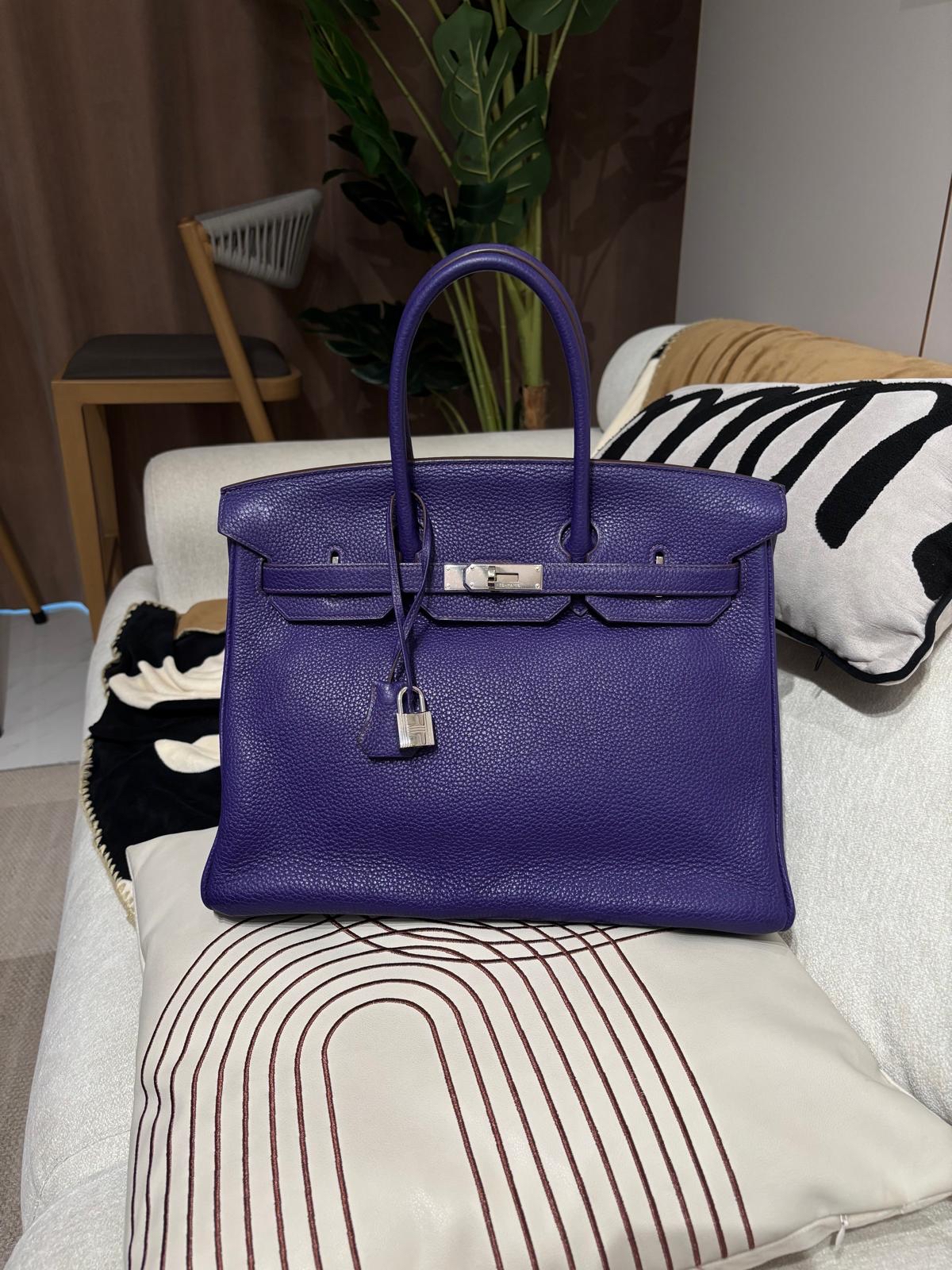 Hermes birkin 35,STAMP 口N,iris 100%Authentic ,95%new ✅專門店收據✅鎖Key ✅dust bag✅盒