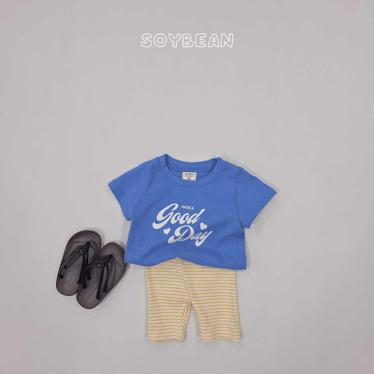 Soybean | Stripe Leggings(Yellow/Mint/Pink 110-120)