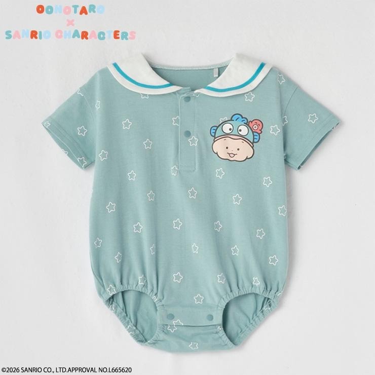 🇯🇵限量預訂 日本直送🇯🇵Oonotaro x Sanrio 水怪人物印花翻領短袖包屁衣