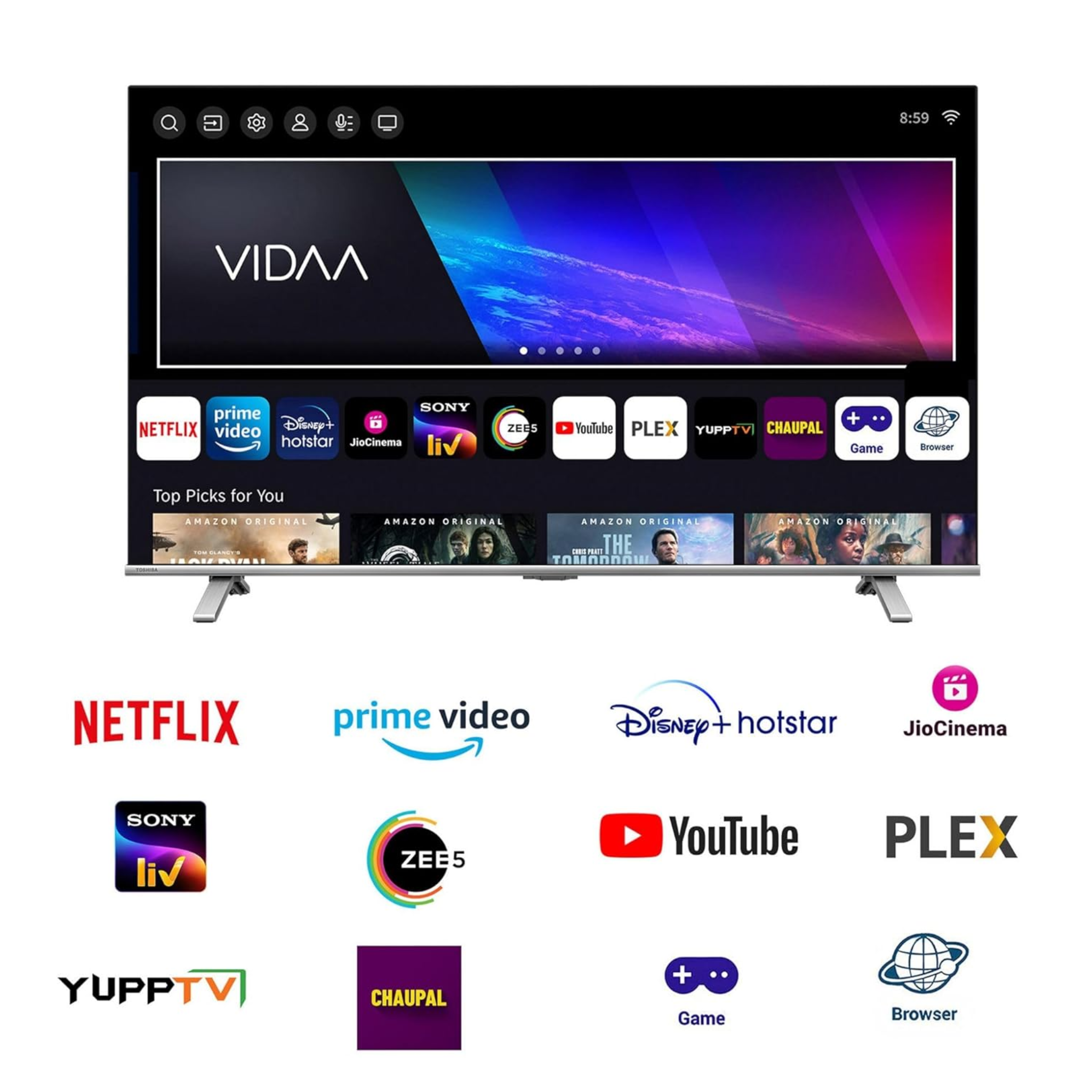 Toshiba 98 Inch Z570 Series 144Hz Native Panel 4K Smart QLED TV (98Z570RP)