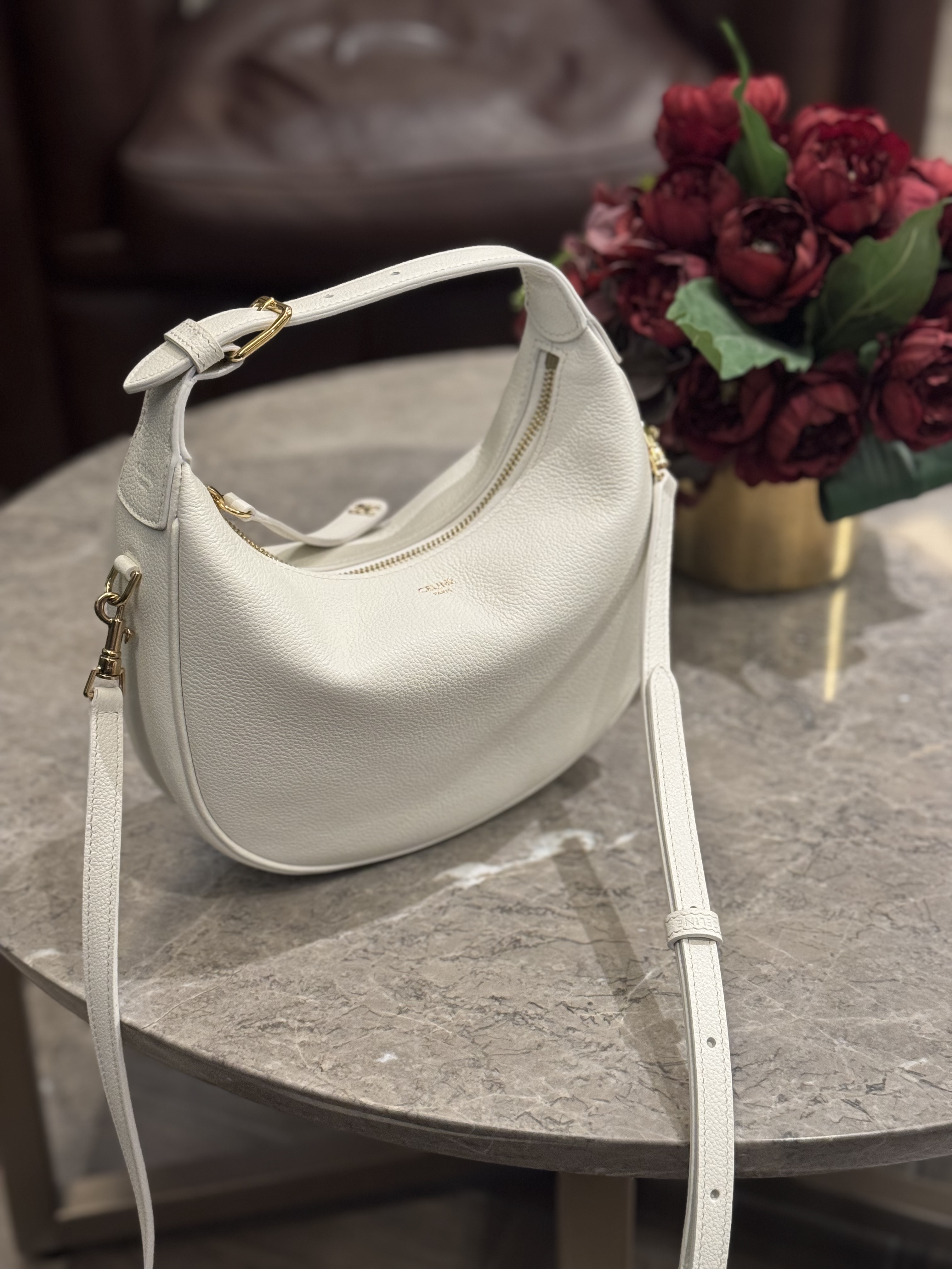 99% New Celine Teen Lulu Bag-White
