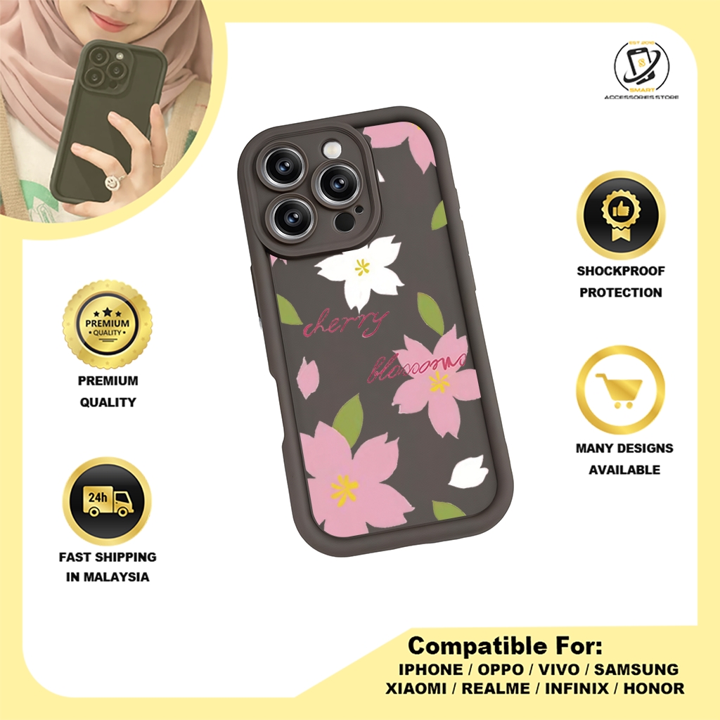 TPU DESIGN CASE PHONE FOR OPPO - DESIGN FLOWER J