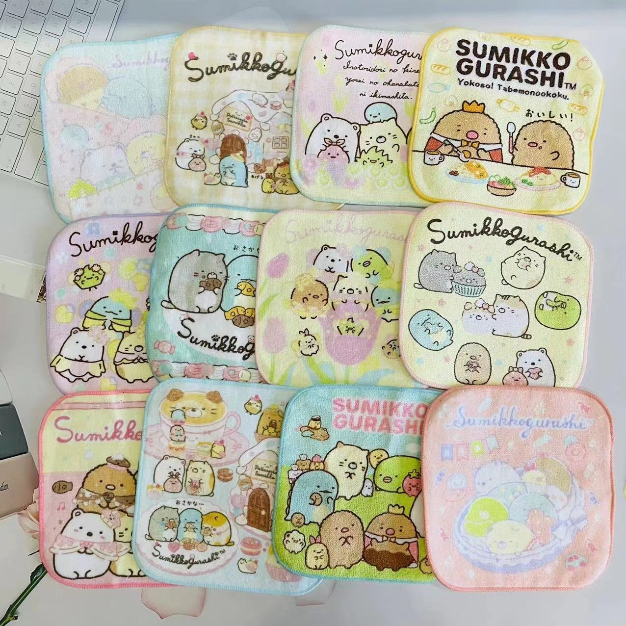 日本純棉小方巾 - 1套10條 現貨