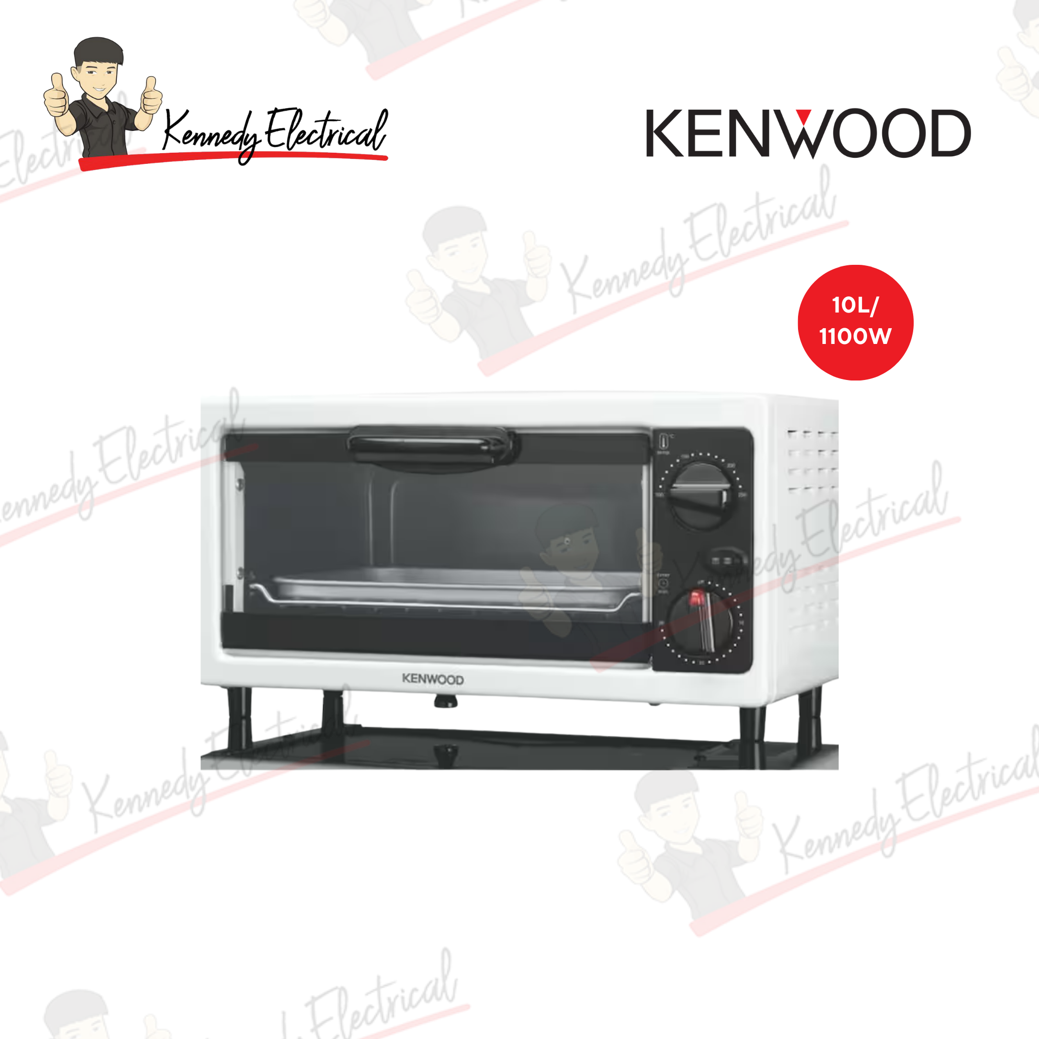 Kenwood 10L 1100W Oven Toaster White (MO280)