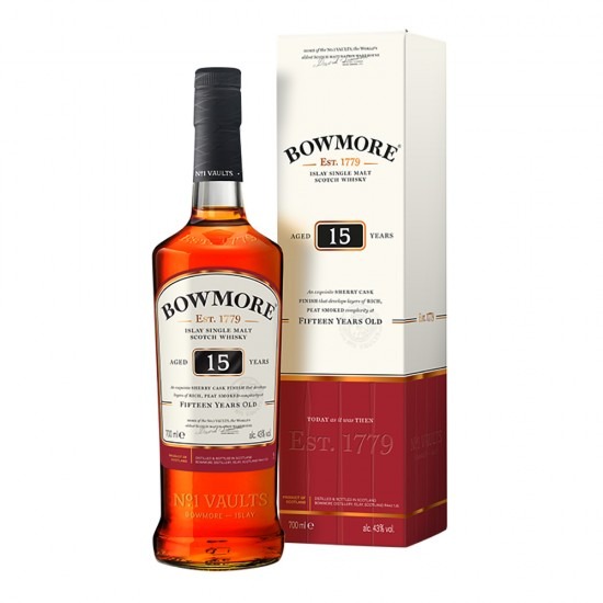 波摩 15 年雪莉桶風味單一麥芽蘇格蘭威士忌 Bowmore 15 Year Old Single Malt Scotch Whisky 43% 700ml
