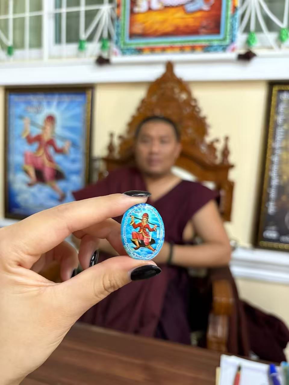 古巴薩熙2567瓷面  ‮之神‬守‮兆護‬吉古老‮又而‬神奇‮緬的‬甸神邸zawgi（兆吉）