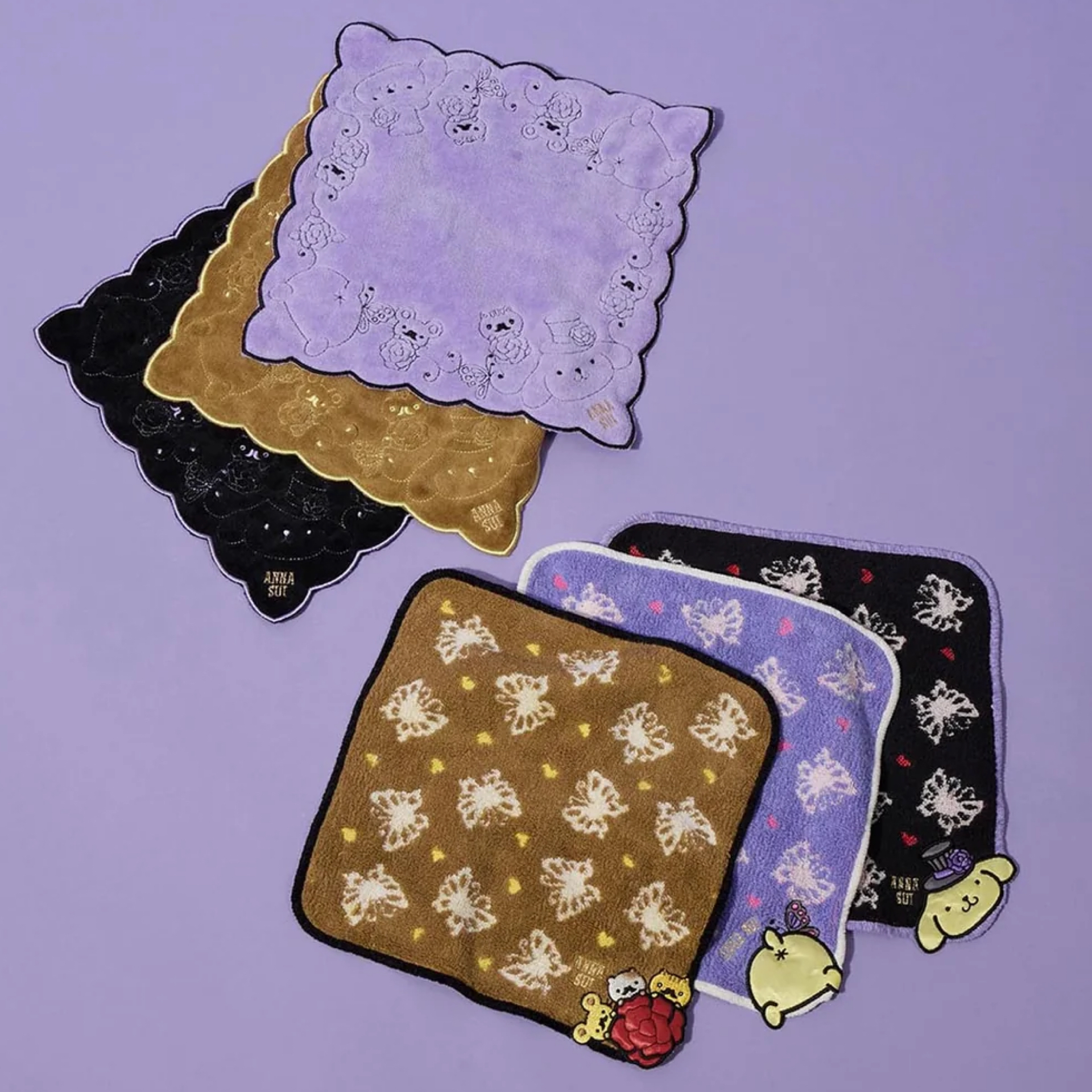 日本預訂📍日本Anna Sui x 布甸狗得意系列 - 手巾仔