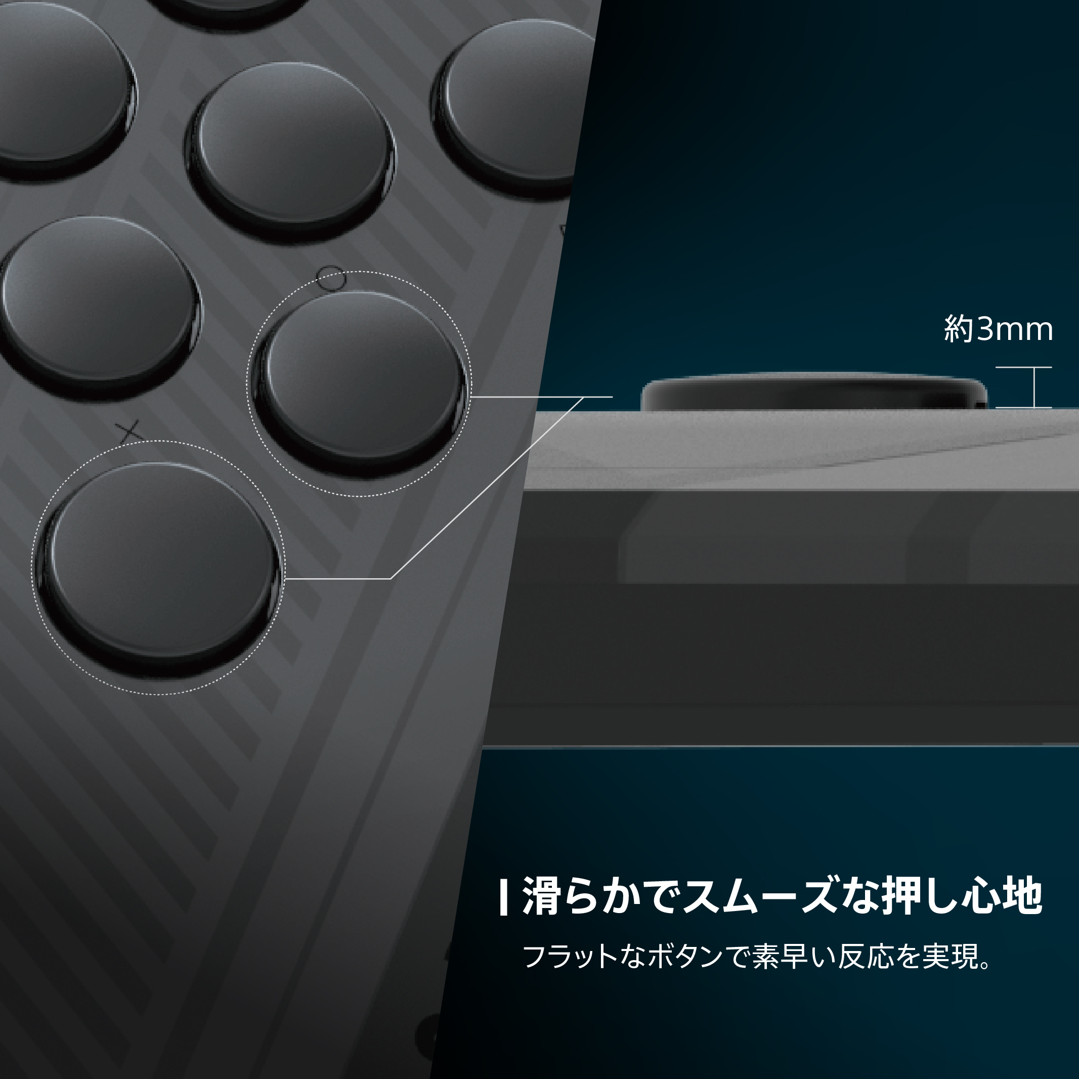 HORI NOLVA 全按鈕街機控制器 靜音版本 (SPF-050A)        HORI NOLVA Reactor Mechanical All-Button Arcade Controller (Silent Model) for PlayStation 5, PlayStation 4, Windows PC (SPF-050A)