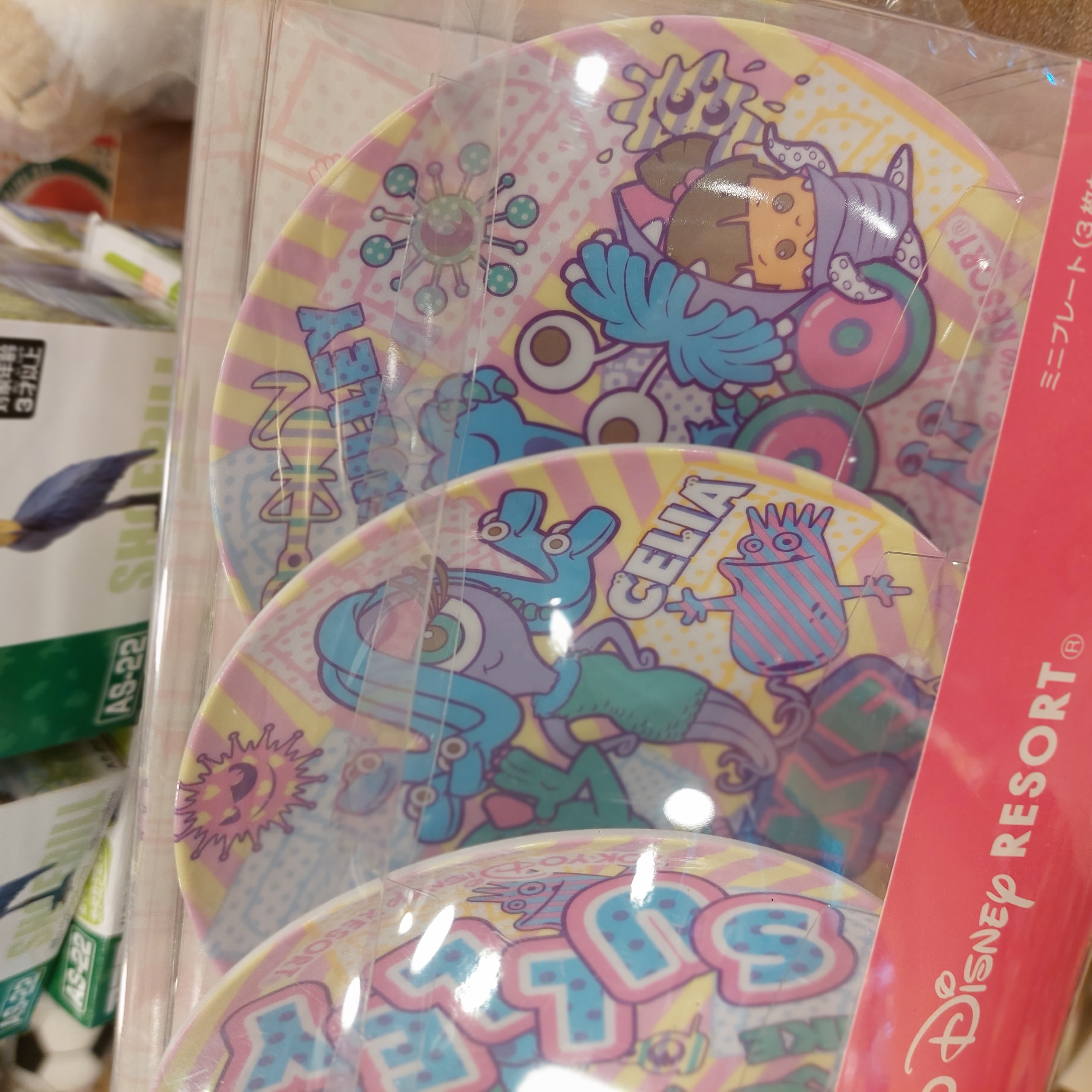 原裝日本 Disney Monster University 怪獸大學 碟仔套裝