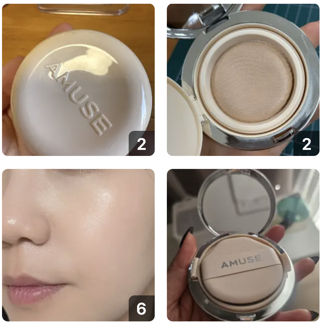 韓國 AMUSE 晶透水光 裸肌氣墊 + 送補充裝｜Nu Serum Volume Glow-Up Cushion 