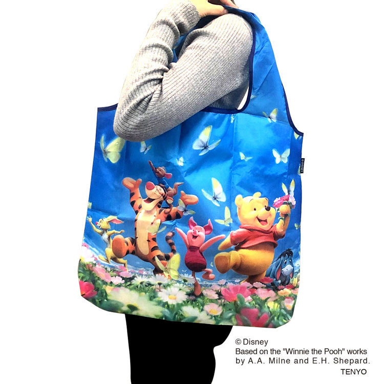 [現貨] [日本直送] 小熊維尼賞花環保袋 L Size {TF132003L}