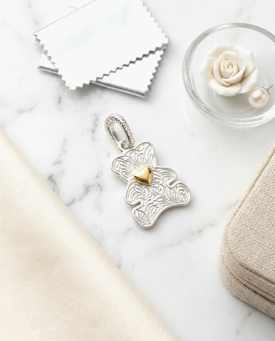 S925 -EP0028 Bear pendant