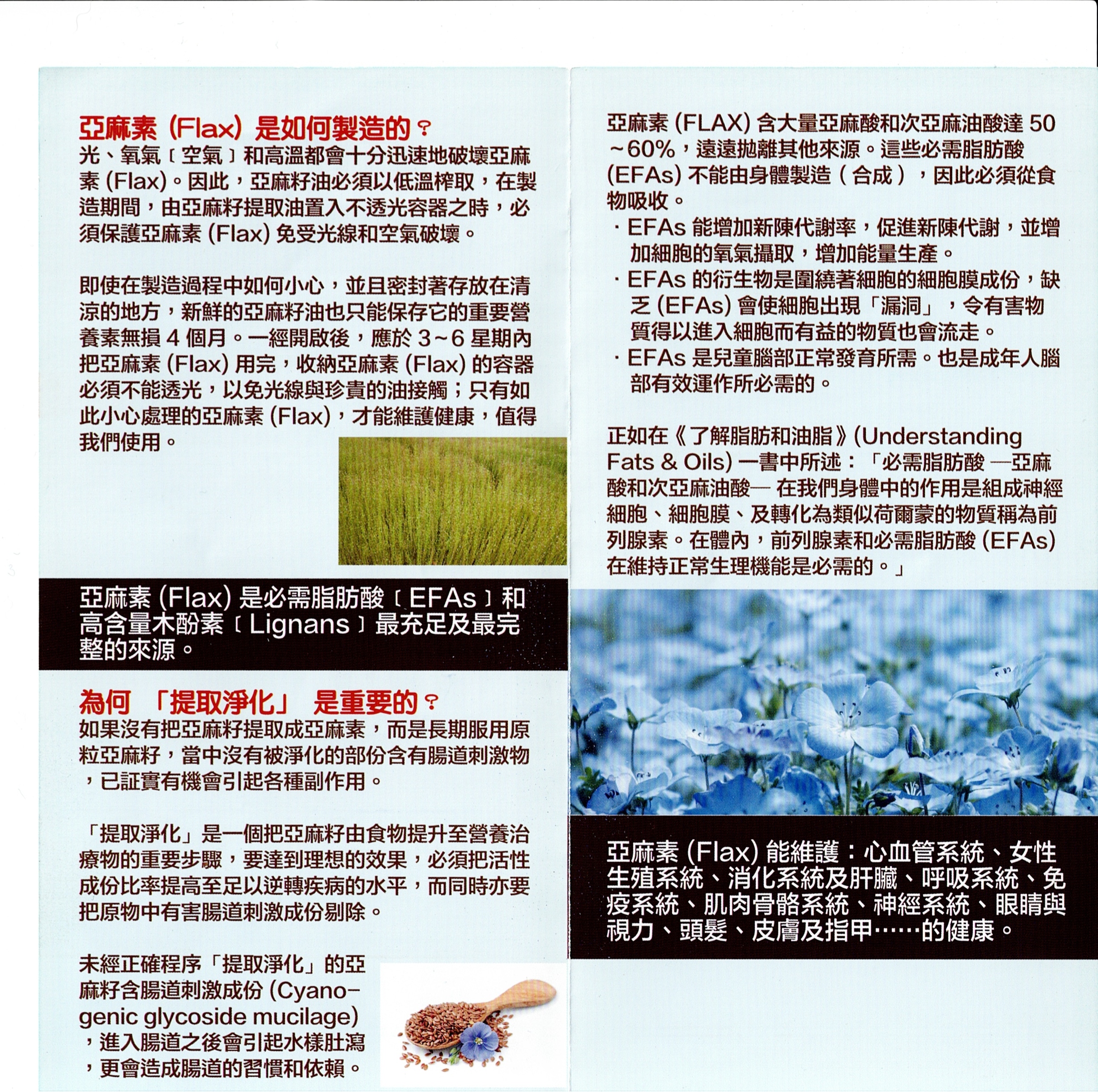 FLAX 亞麻素 120粒 （ 亞麻籽油丸）