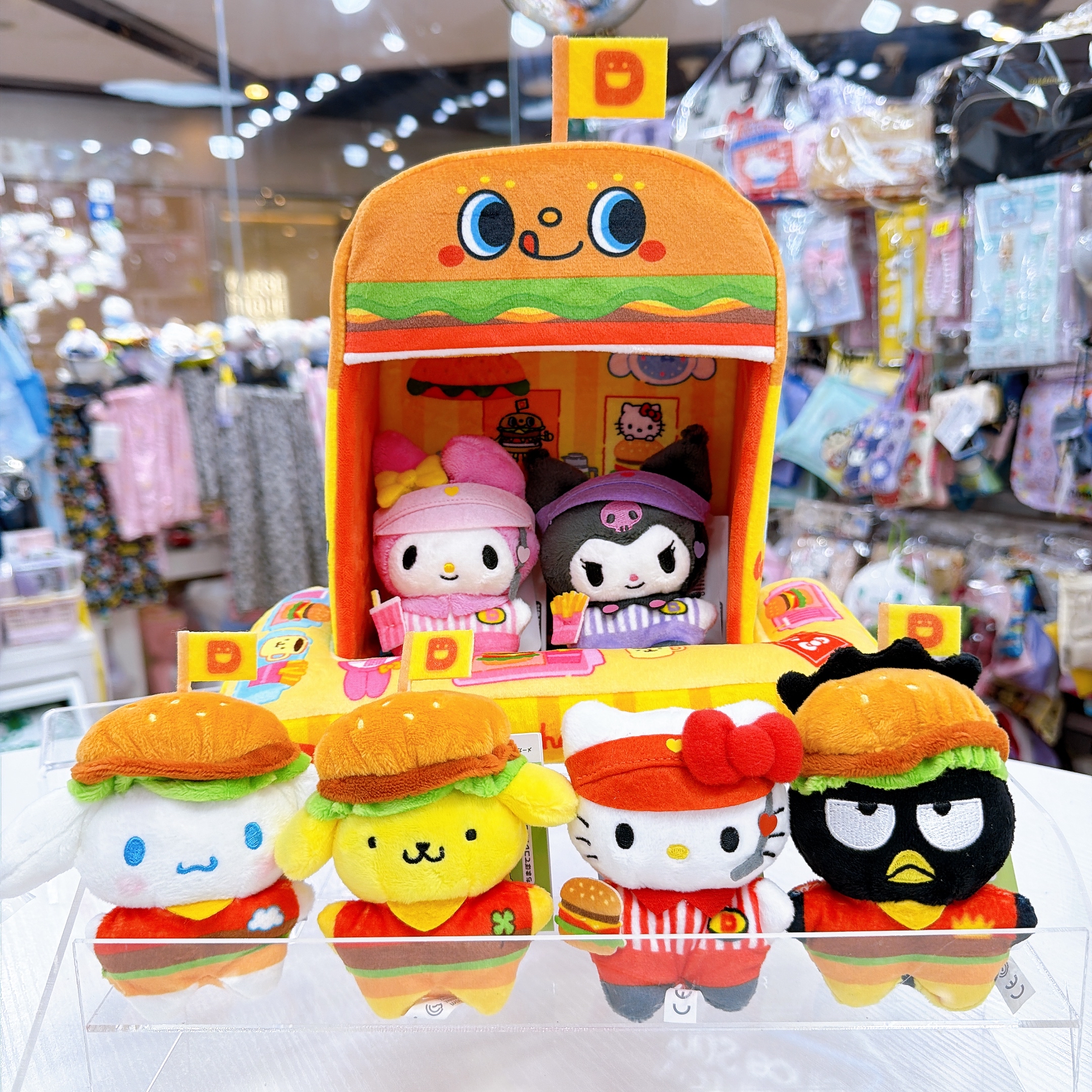 日本直送sanrio 漢堡包系列5cm公仔/公仔屋