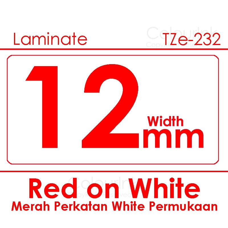12mm Tze-231 131 631 compatible label tape Label Printer PT-H110 D210 D450 D600 P700 E110VP E300VP P300BT P710 Sticker