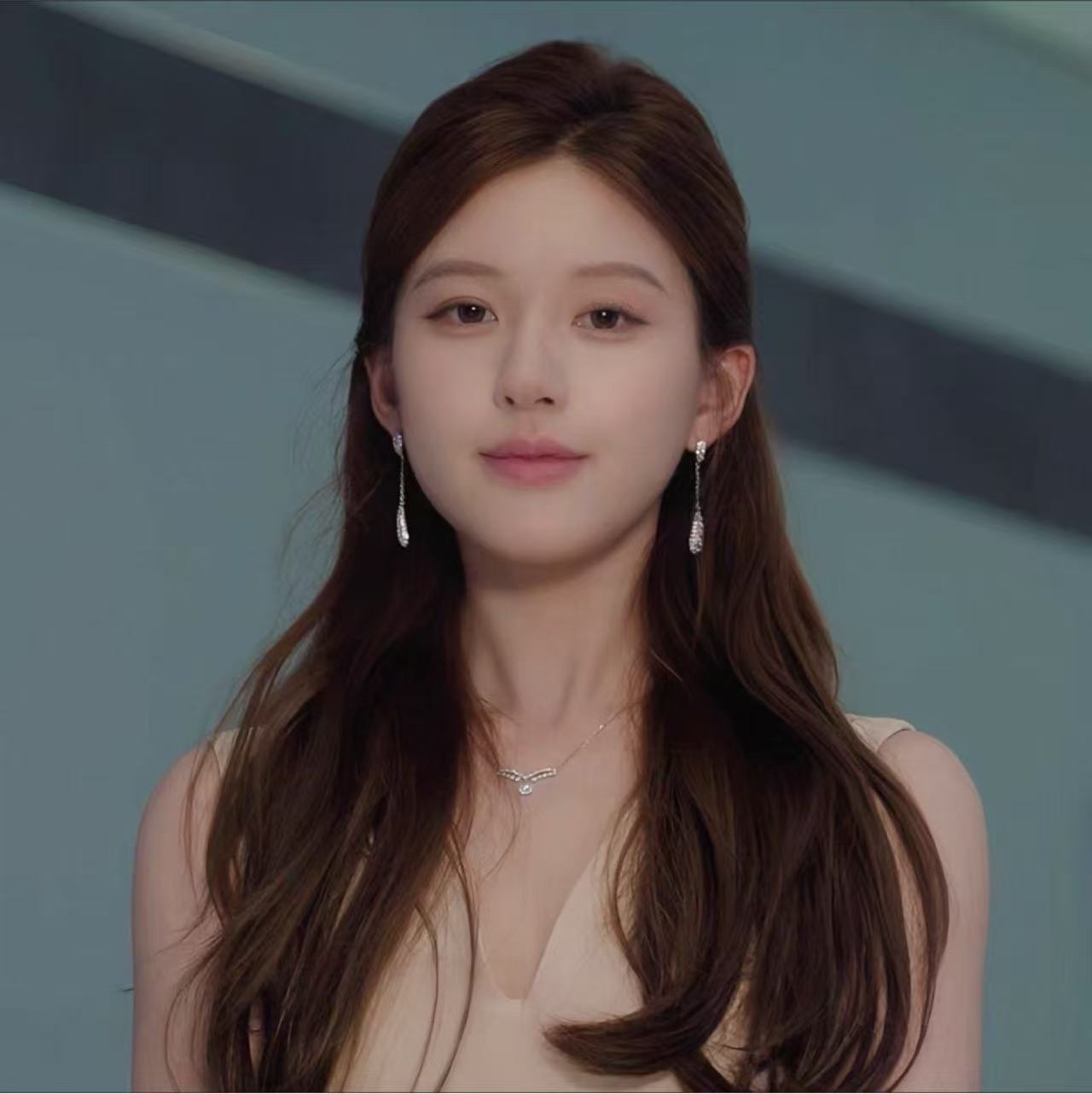 6671 露思同款法式长款耳环