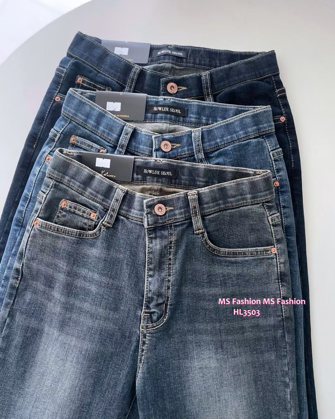 HL3503 韓國🍂Howluk秋版修身直腳牛