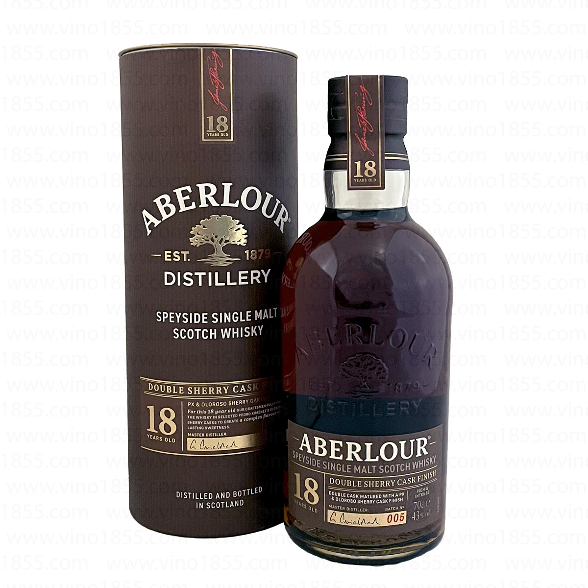 Aberlour 18 Years 43% Double Sherry Batch #005 700ml