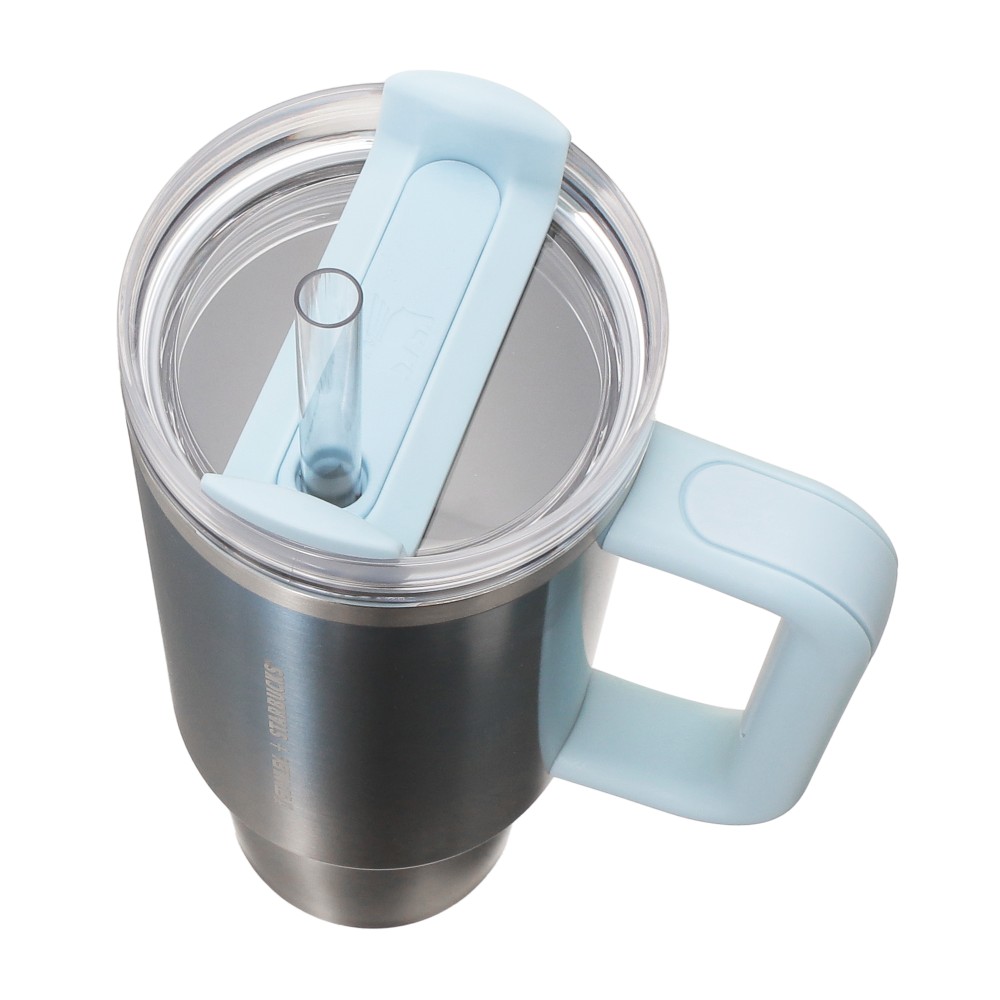 《日本🇯🇵 STARBUCKS 2026 Feel the Breeze 限定系列》STANLEY 3 WAY冰藍漸變不鏽鋼保溫杯 887ml