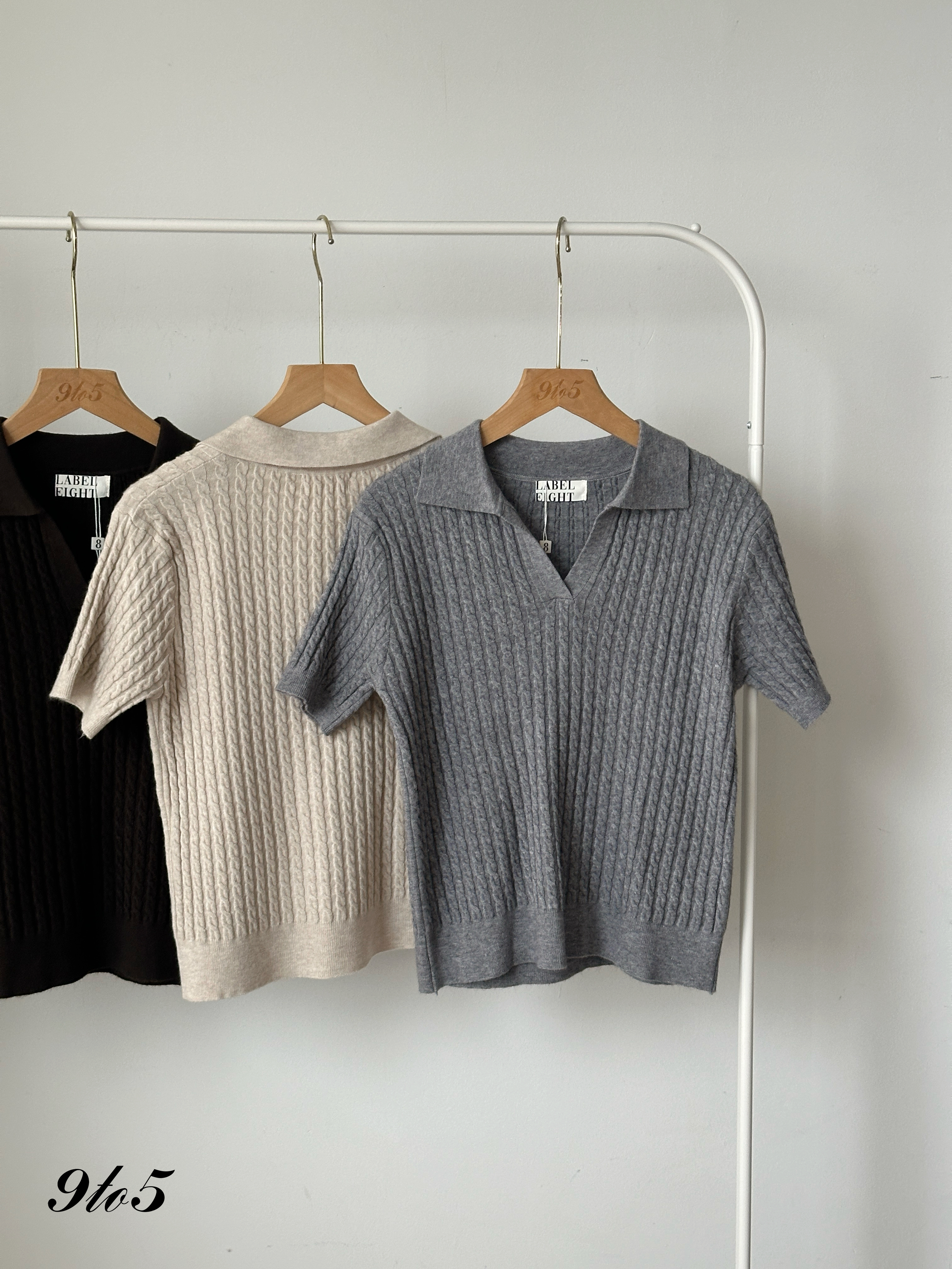 T4145 Knit Polo Tee - 4 Colors