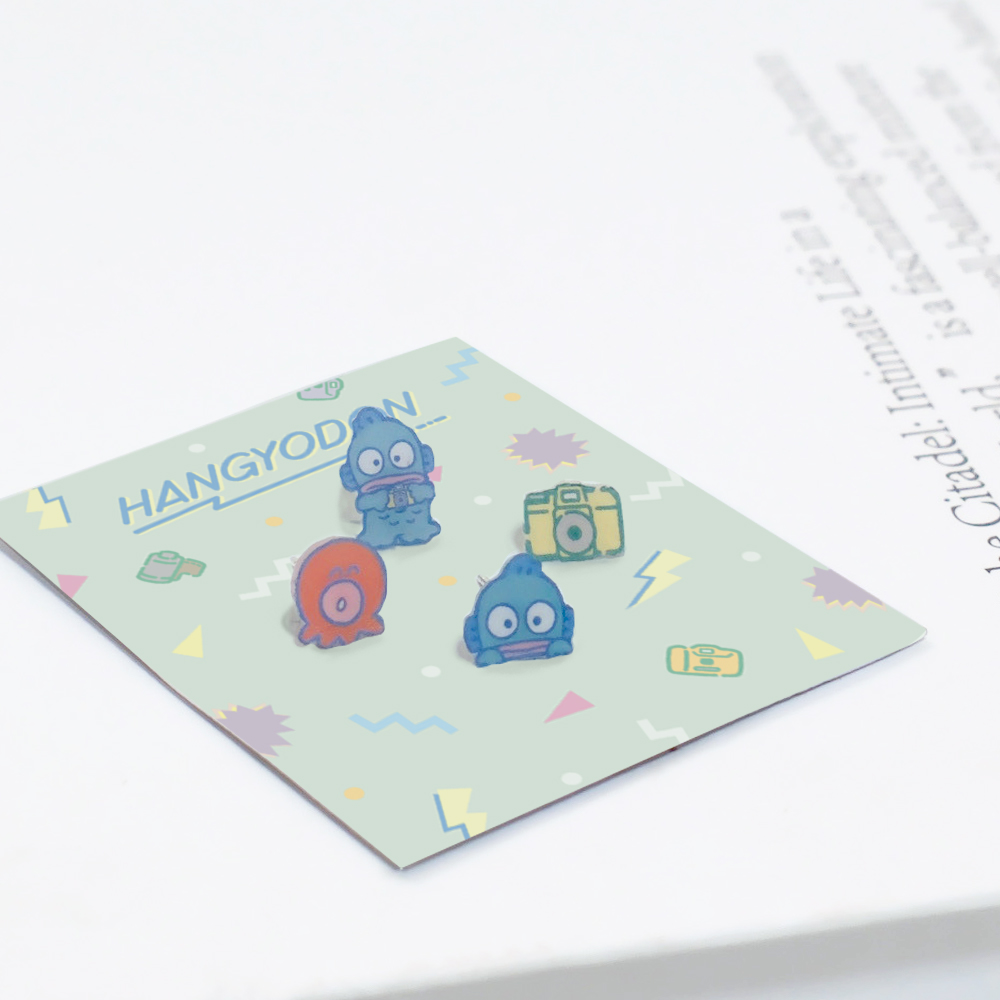 📦訂購 台灣限定 三麗鷗SanrioＸSTORY 故事銀飾 Hangyodon 星球系列 水怪 耳環