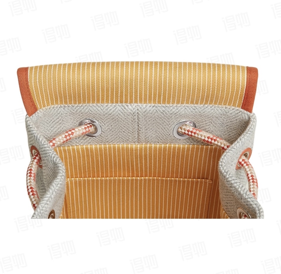 全新HERMES愛馬仕25動物部落羊毛背囊 岩灰色