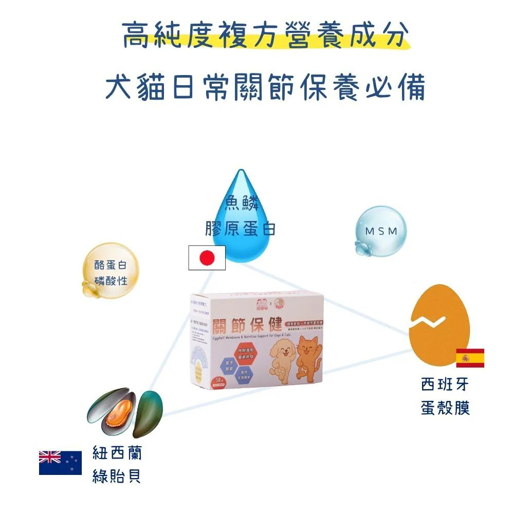 【台灣寵愛毛毛・惜命命關節保健】