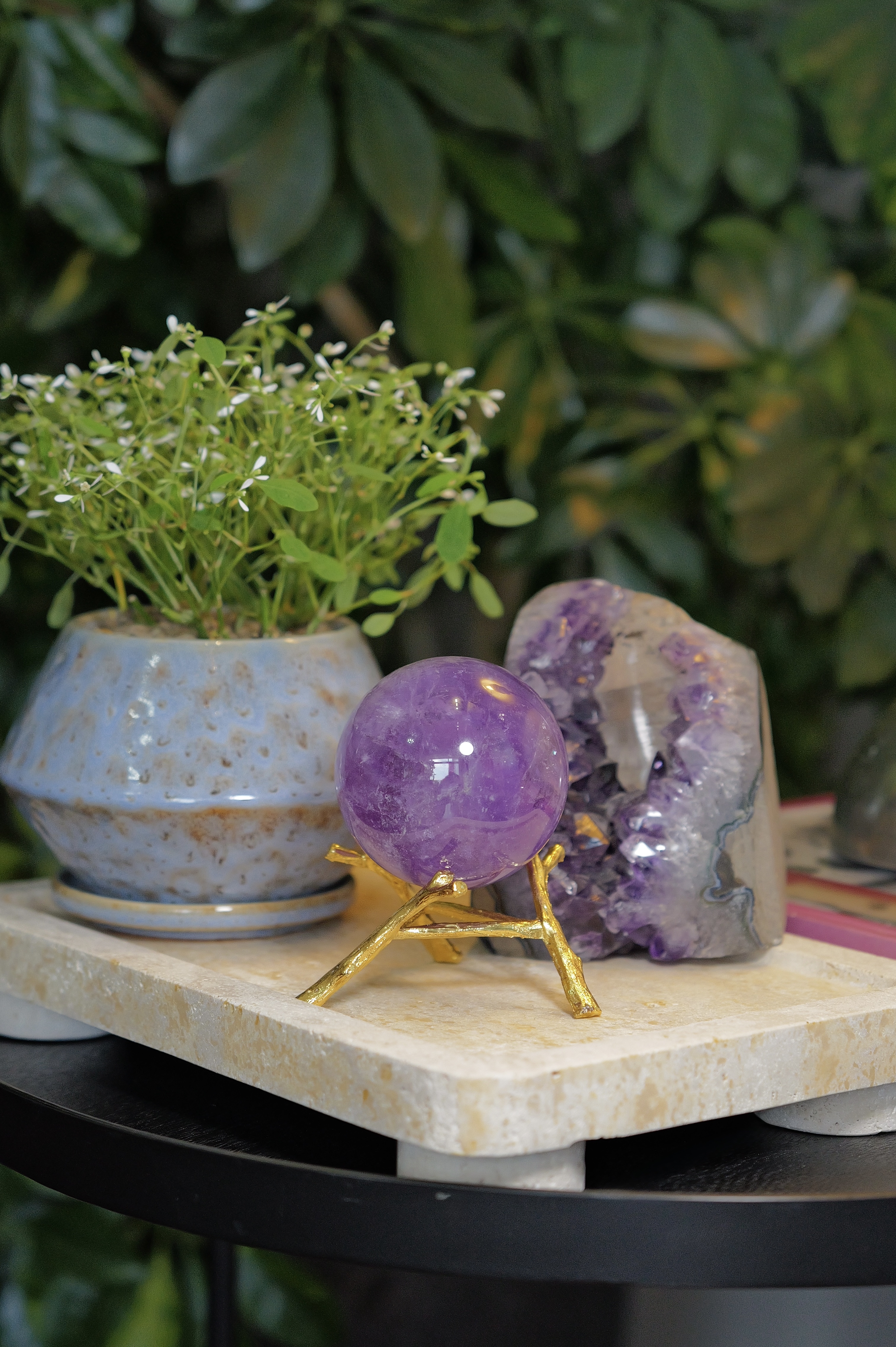 ༒巴西 7.7cm紫黃晶球༒ Ametrine AM*B9001C8AGAAA-