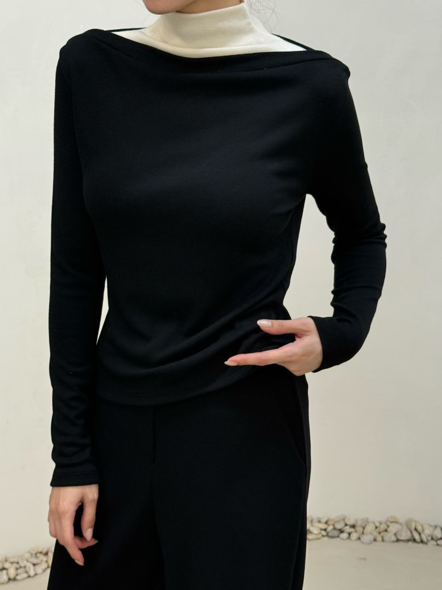 Mid boatneck tee