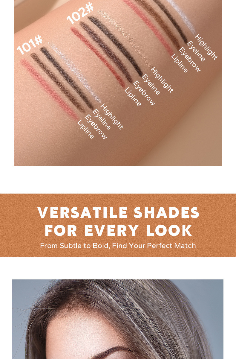 BEAUTY GLAZED 化妝神器 4 in 1 makeup pen - 1件 現貨