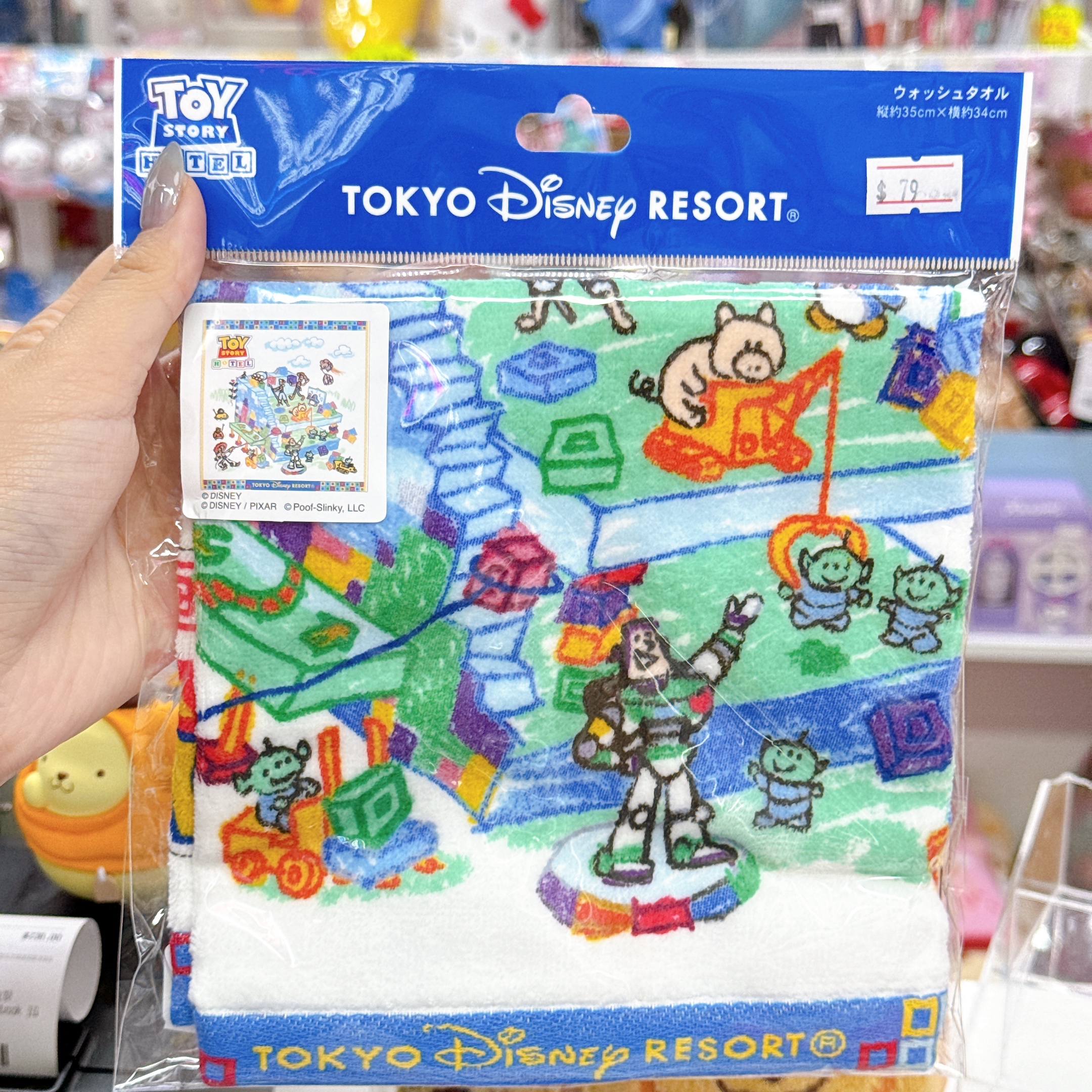 日本直送東京迪士尼toy story40×40cm 方巾