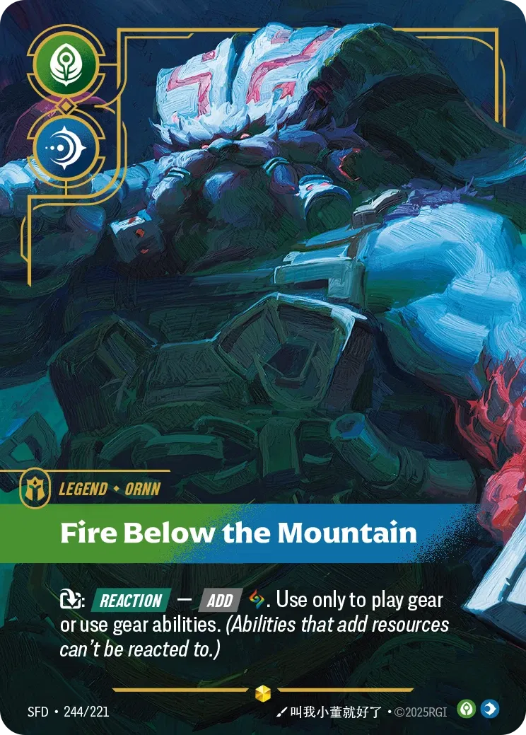 [ Spiritforged - Overnumber ] SFD-244/221 Ornn Fire Below the Mountain