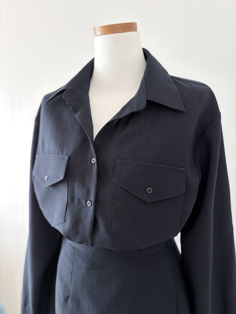 The Colette Wrap Set (Navy)