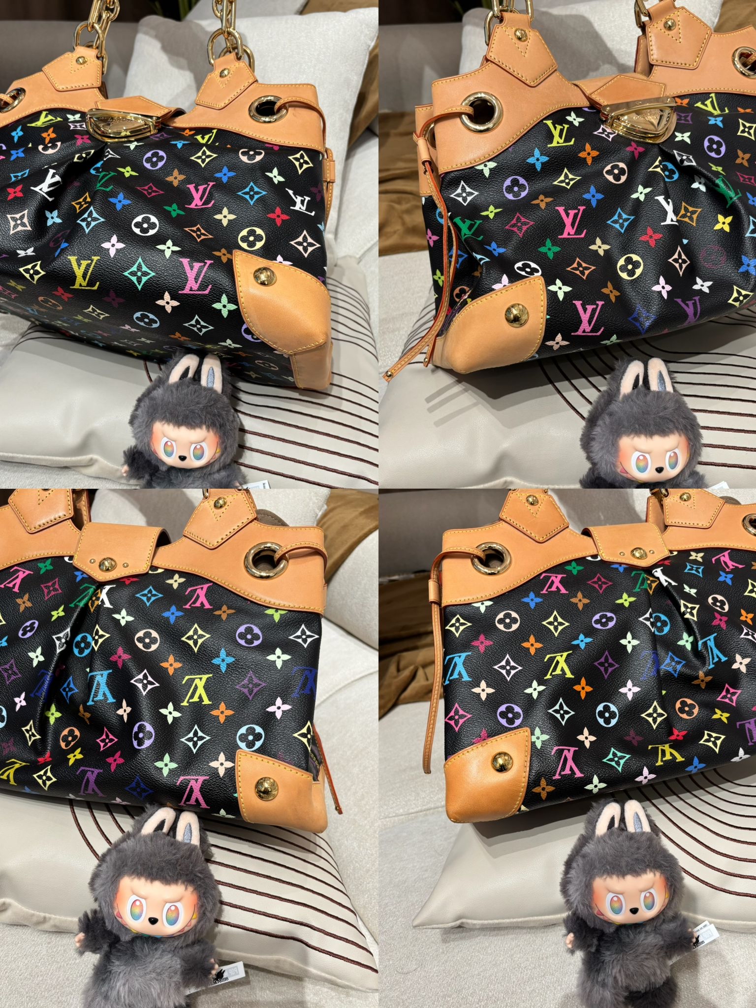 Lv ursula multicolor shoulder bag村上隆, 限量版 ,95%new✅塵袋 