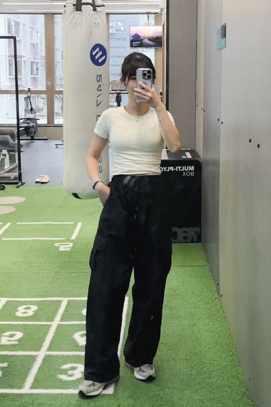 側袋寬鬆Cargo Pants (兩色入)