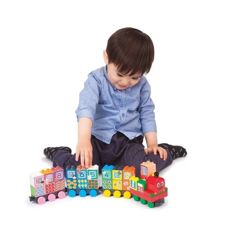 麵包超人SL火車數字積木套裝 幼兒學習數字積木 1至10早教拼搭玩具