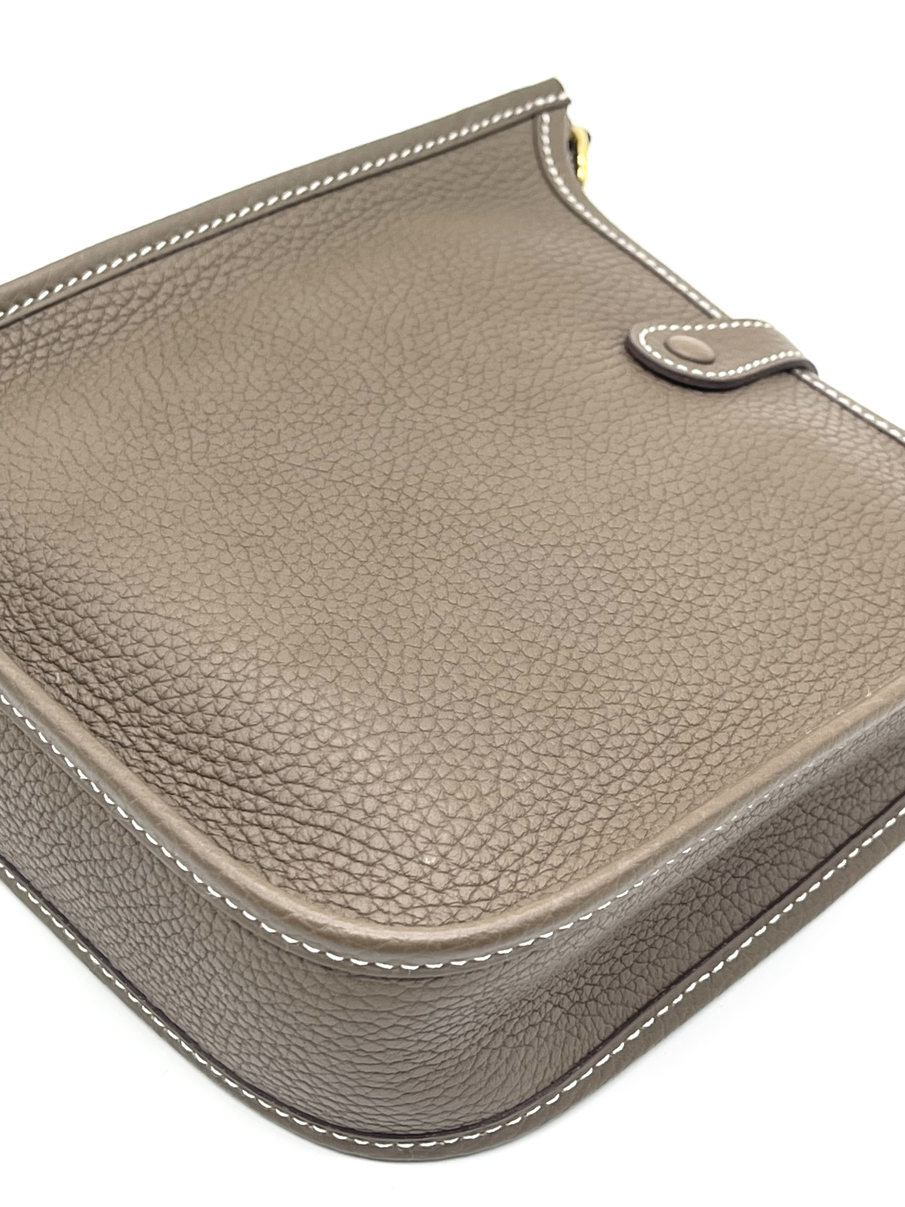 Pre-owned Hermès Evelyne TPM Etoupe Clemence Stamp Y / Product Code: 26031905