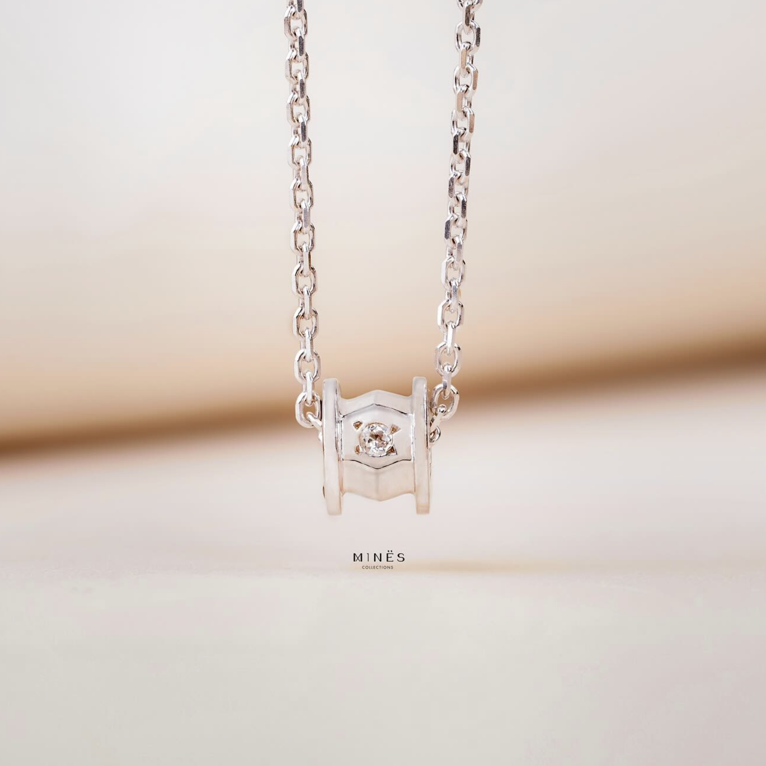 MINES Jewelry｜Classic Wheel Necklace 九寶石幸運之輪項鏈