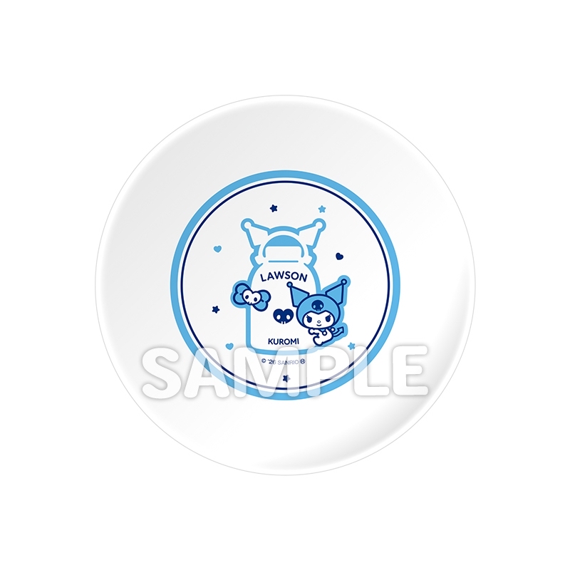 Sanrio x Lawson Set of 2 plates (Kuromi) [@Loppi・HMV limited] 