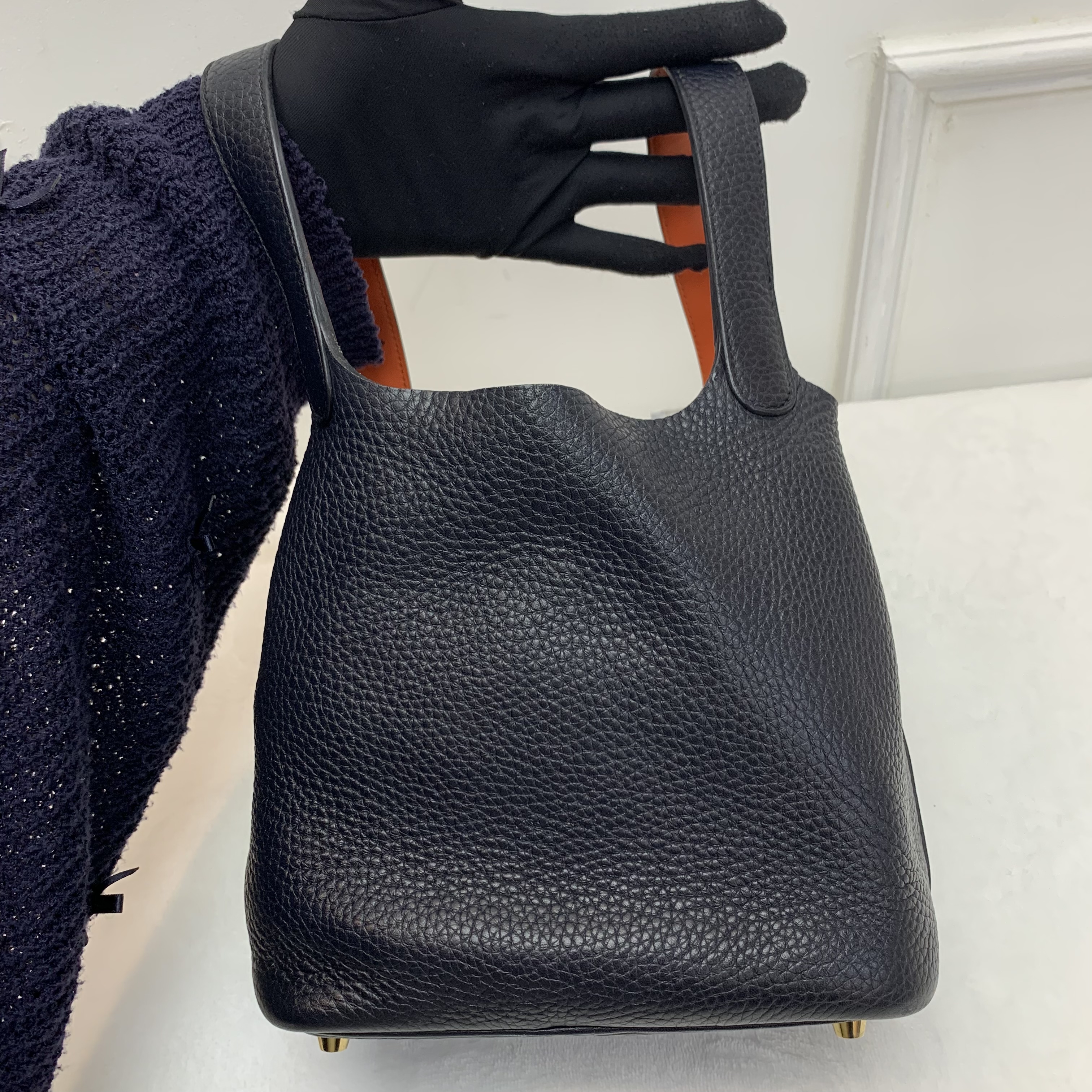 Hermes Picotin18 菜籃子18 颶風藍配金扣