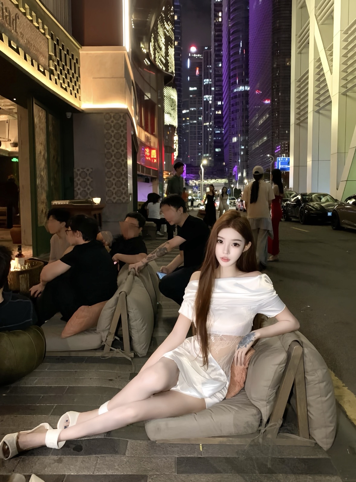 DR433欧美一字连衣裙