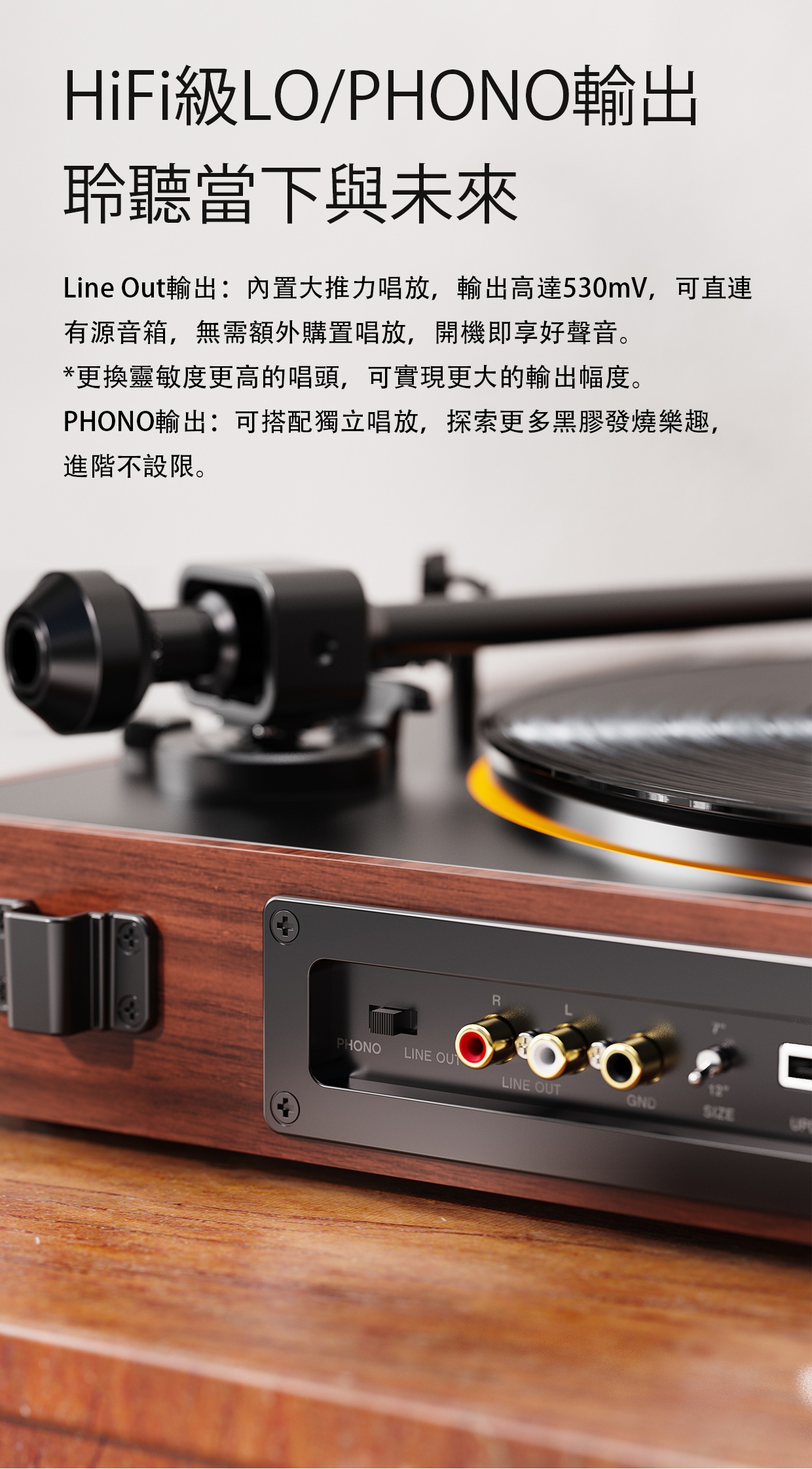 全自動黑膠燈效唱盤機 ~ FiiO TT11