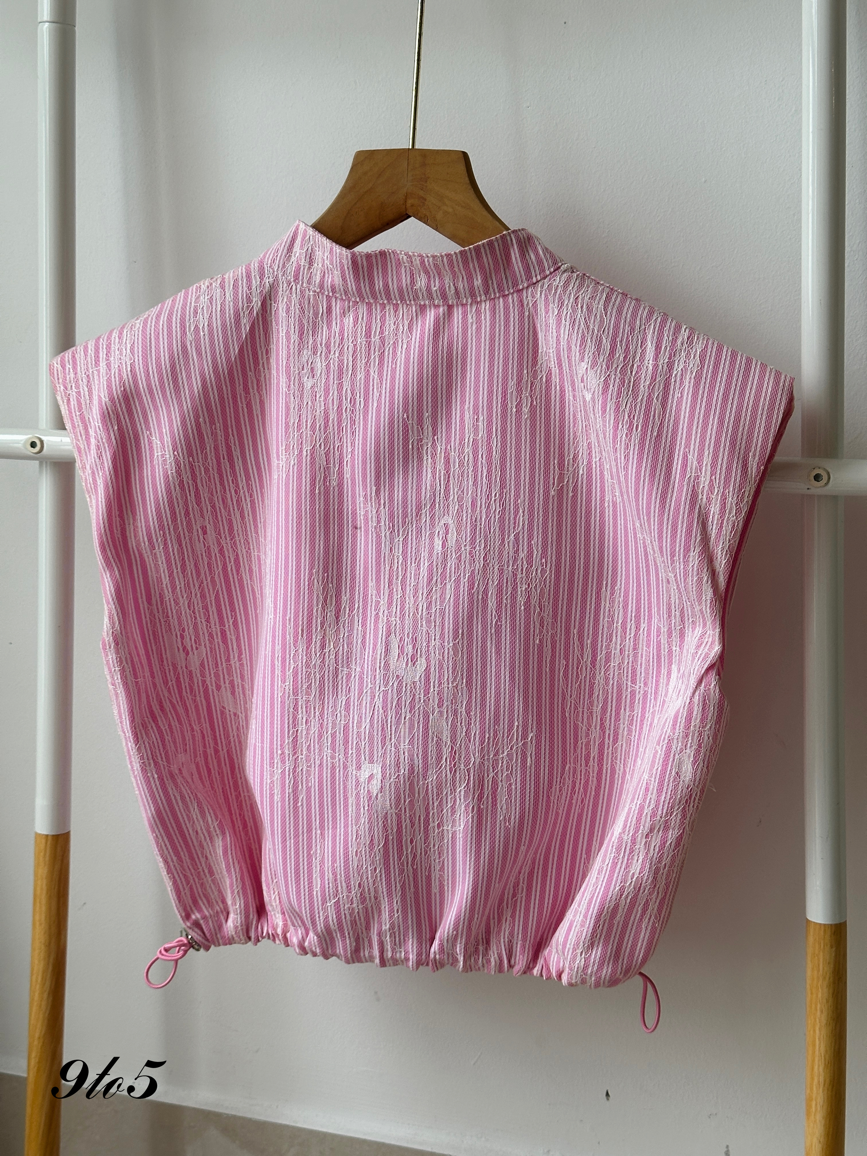 T3957 Cape Sleeve Stripe Top - 3 Colors