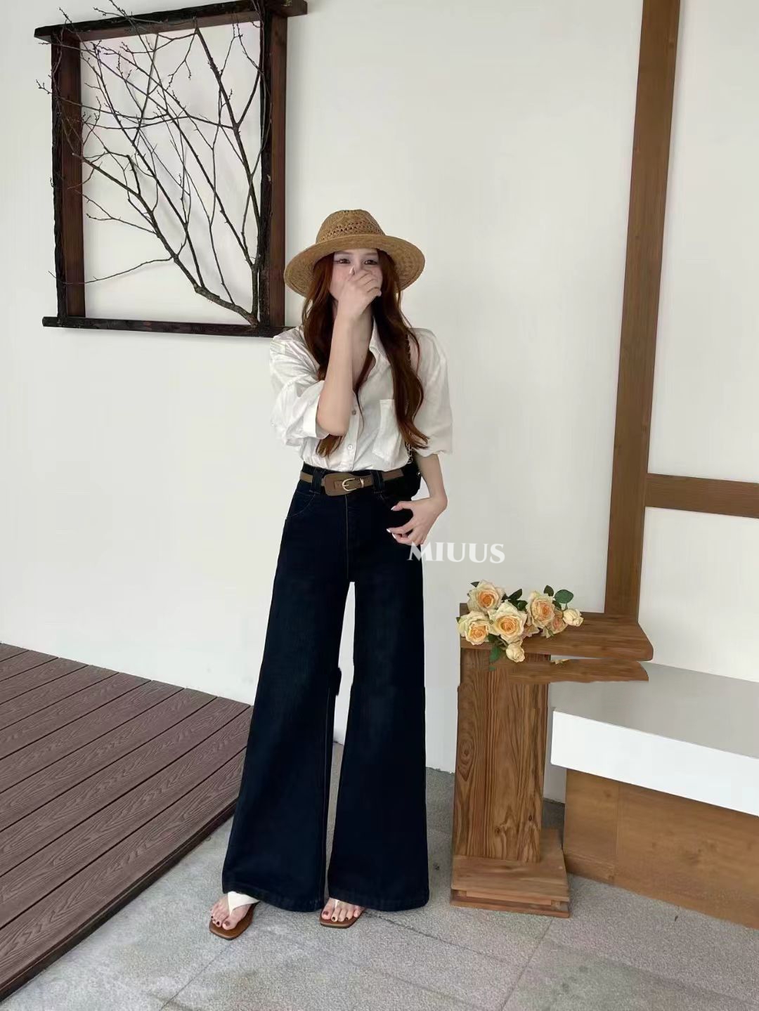 1779 French Retro Flare Jeans "法式复古高腰喇叭牛仔裤"