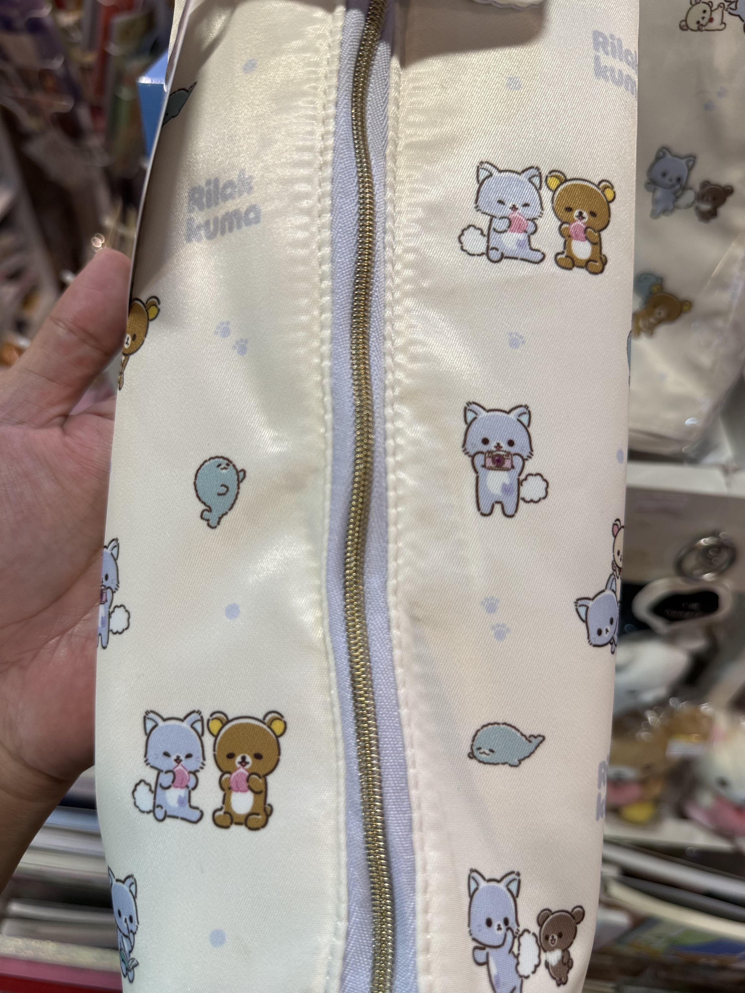 《現貨》全新Rilakkuma瓦瓦貓系列捲髮夾袋