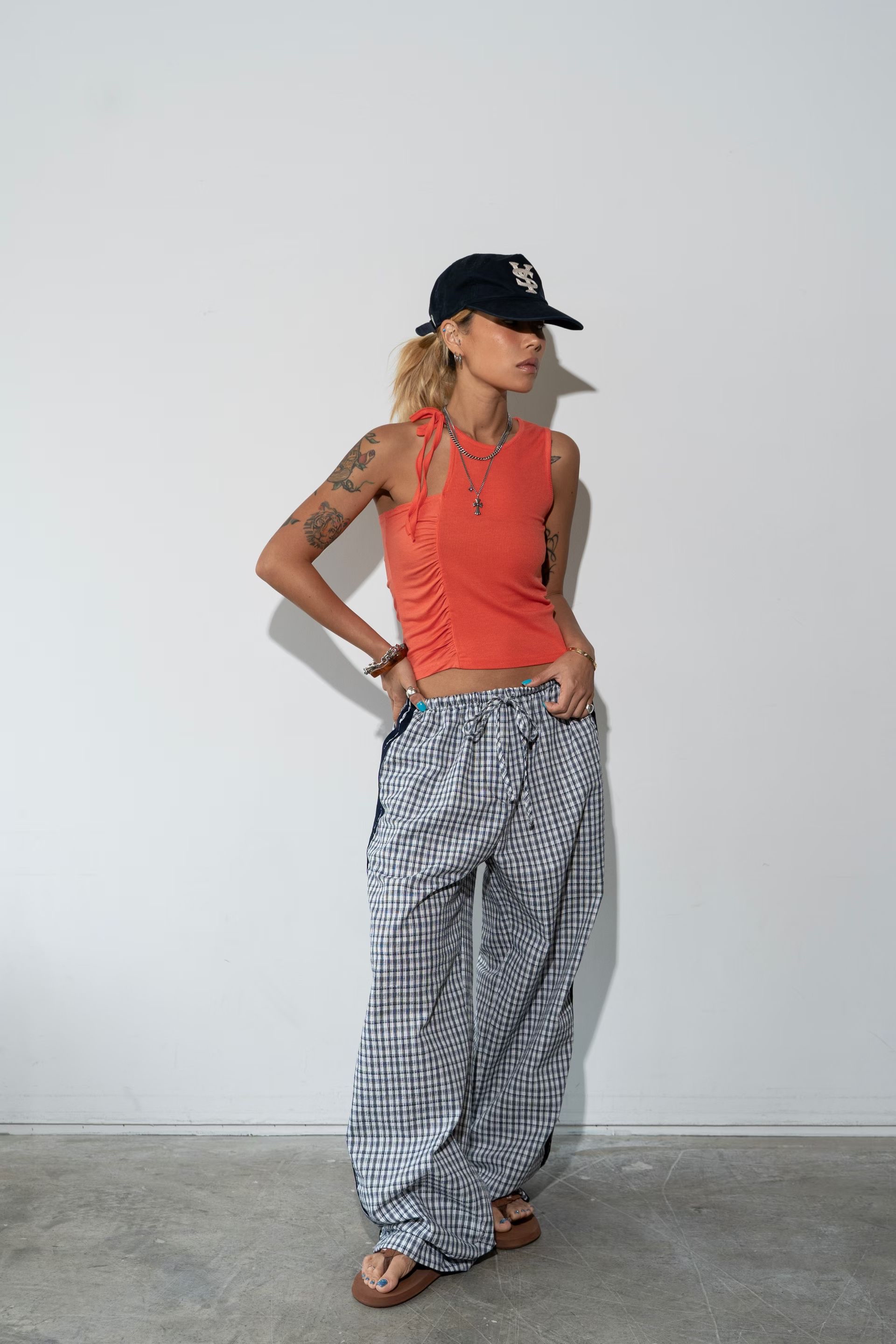 東大門女裝 | Speed rope tank top(Orange)