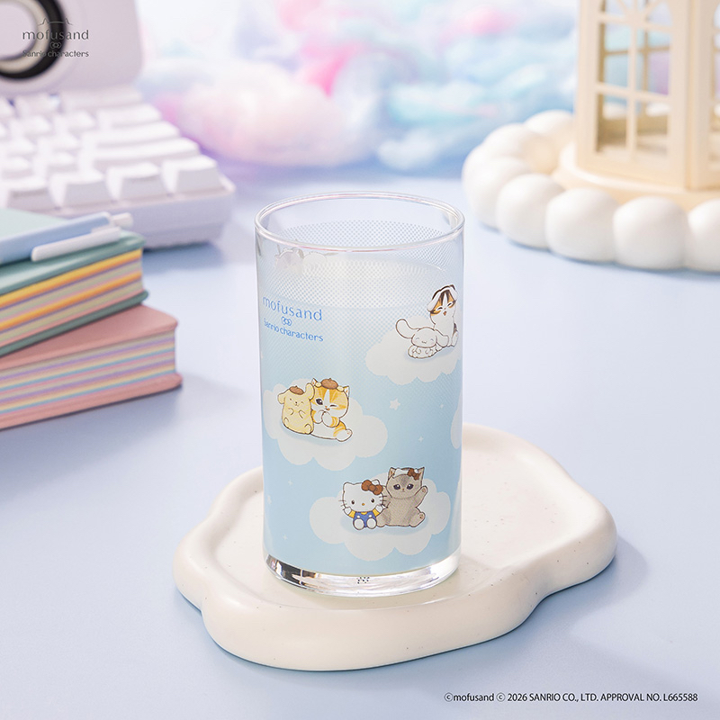🎀【預訂】Sanrio x Mofusand 玻璃杯